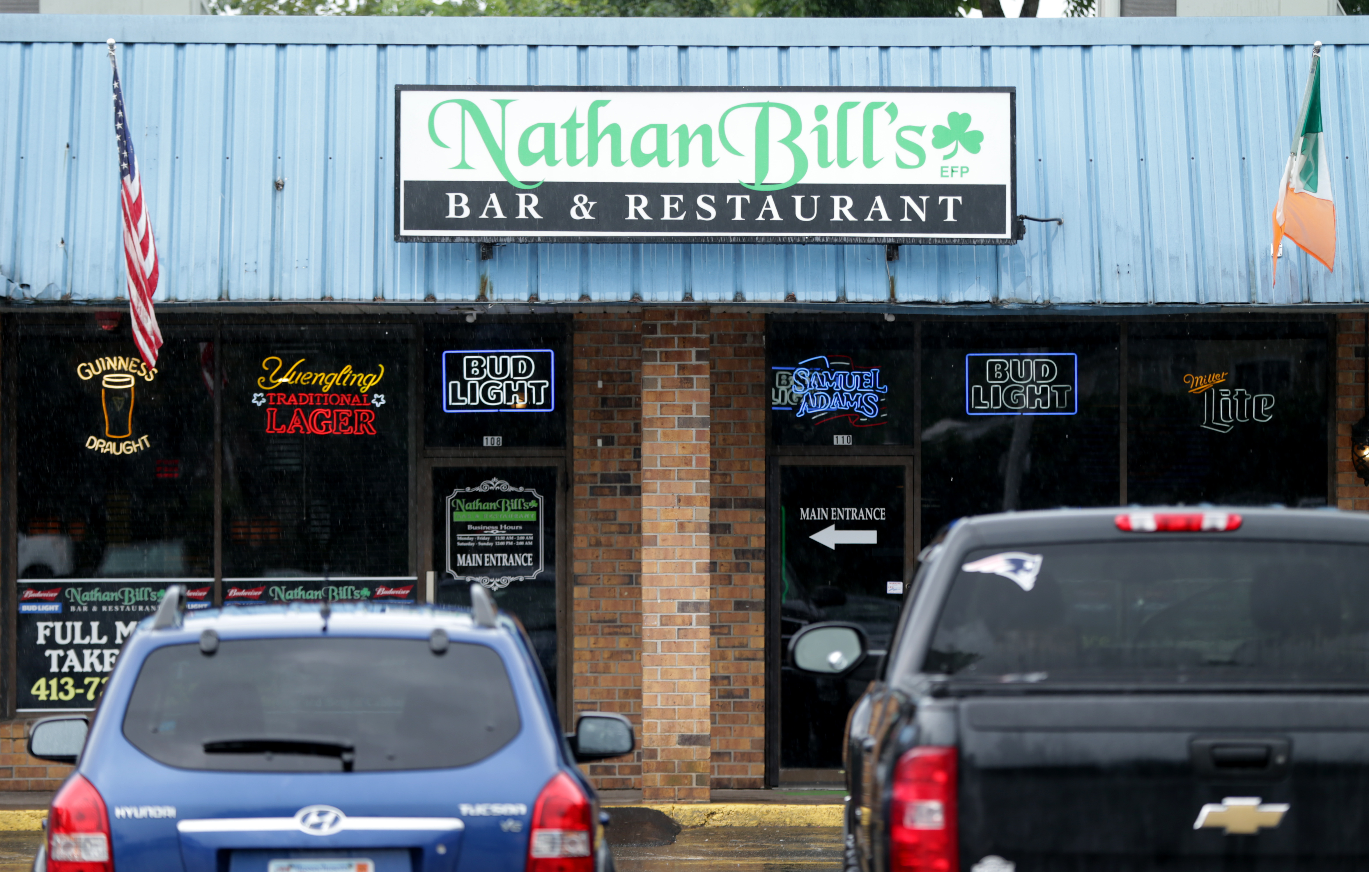 Nathan Bill's Bar & Restaurant, where an alleged beating and coverup by a group of officers reportedly took place.