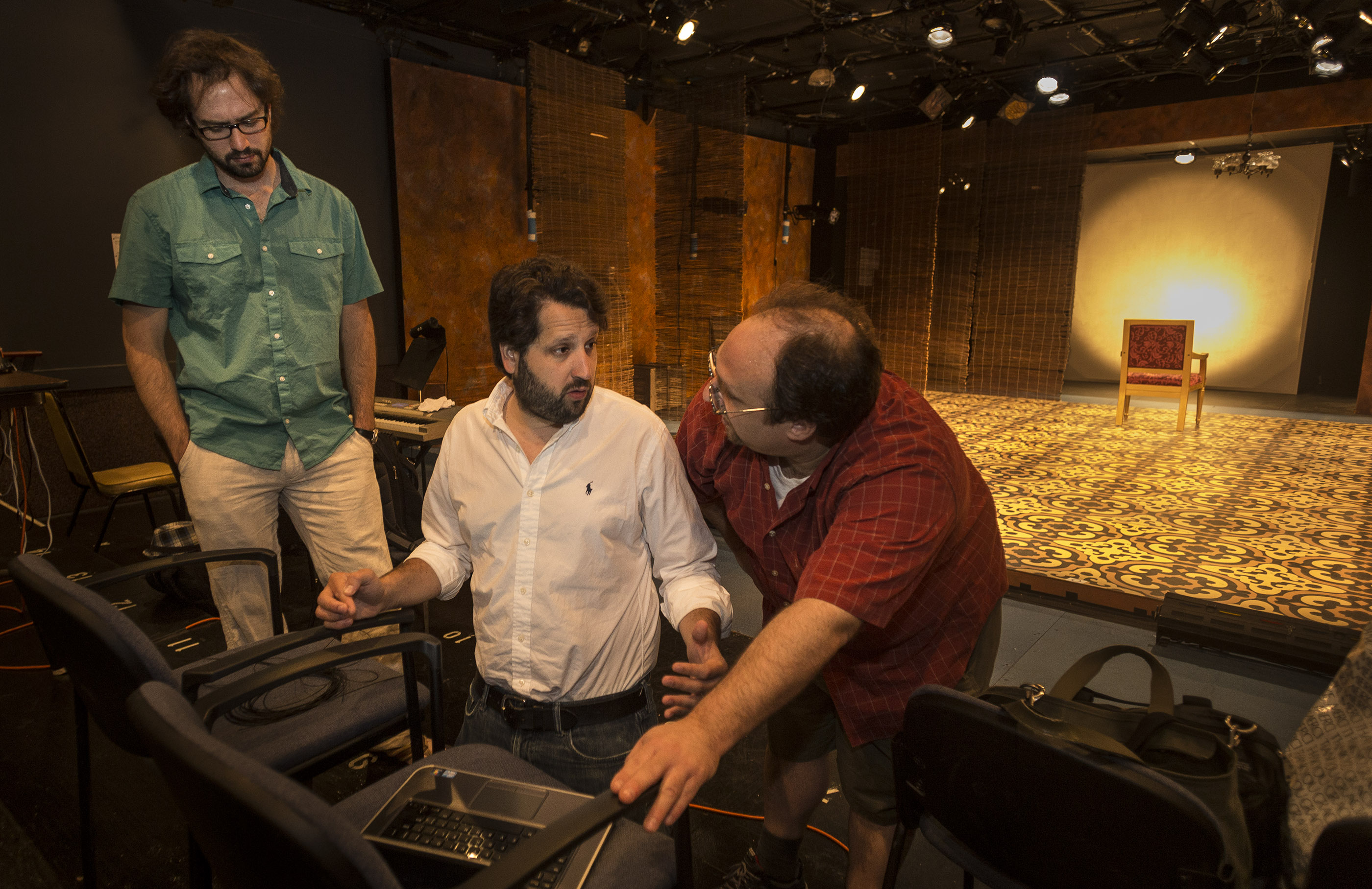 Composer Salomon Lerner, writer Michel Hausmann, and lyricist Len Schiff.