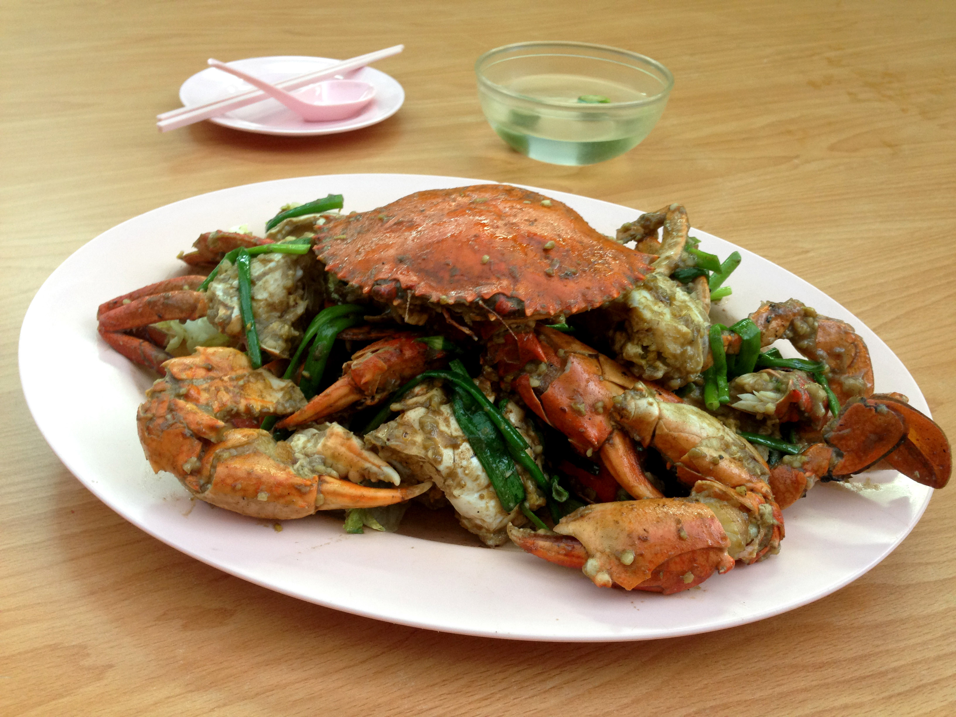 JB Ah Meng’s white pepper crab.