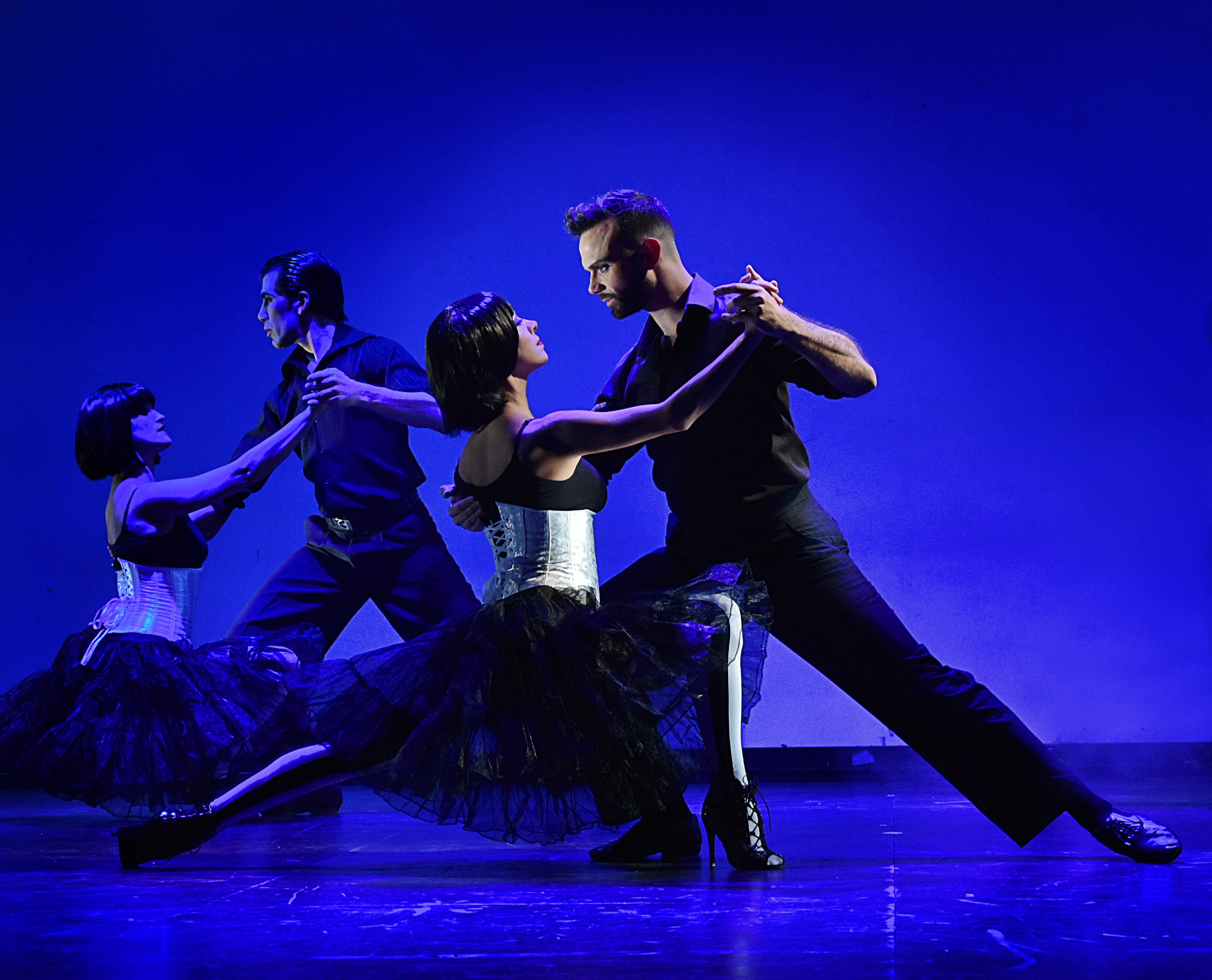 From left: Analia Centurion, Jeremias Fors, Leah Barsky, and Martin Almiron of Fernanda Ghi Dance Company.