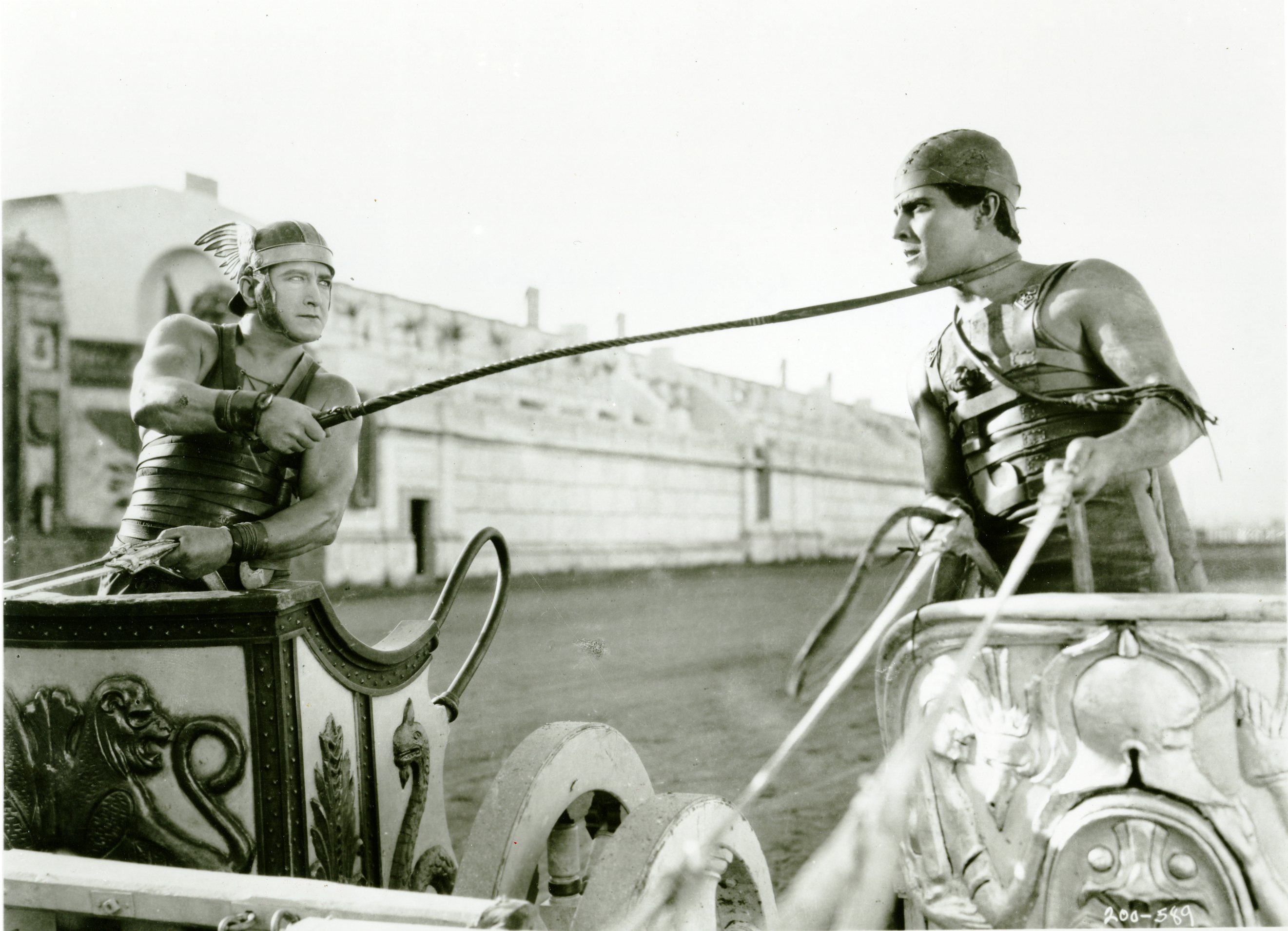 Francis X. Bushman and Ramon Novarro in the 1925 silent film “Ben-Hur: A Tale of the Christ,” directed by Fred Niblo and Charles Brabin.