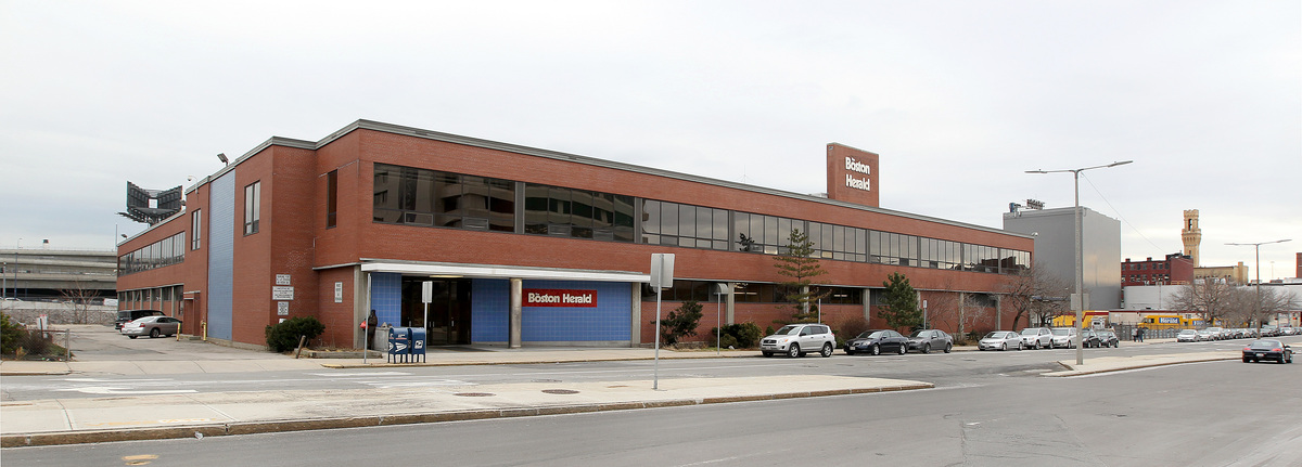 The six-acre Herald site (above) will be renamed the Ink Block, a planned mixed-use project at the edge of the South End scheduled to begin construction by the end of the year.