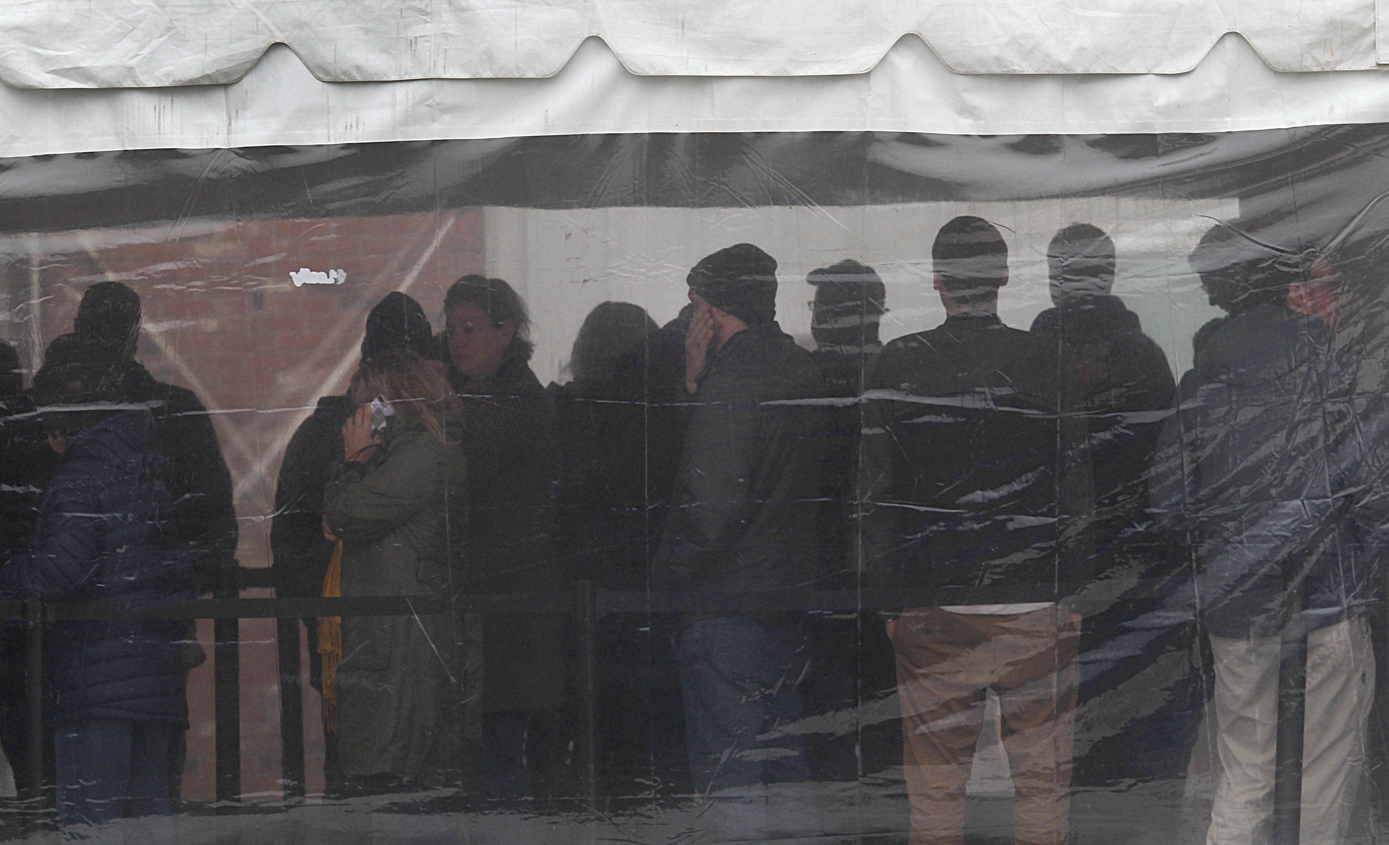 At Cultivate, customers lined up under a tent to buy marijuana. The company faces criticism for its handling of its recent opening.
