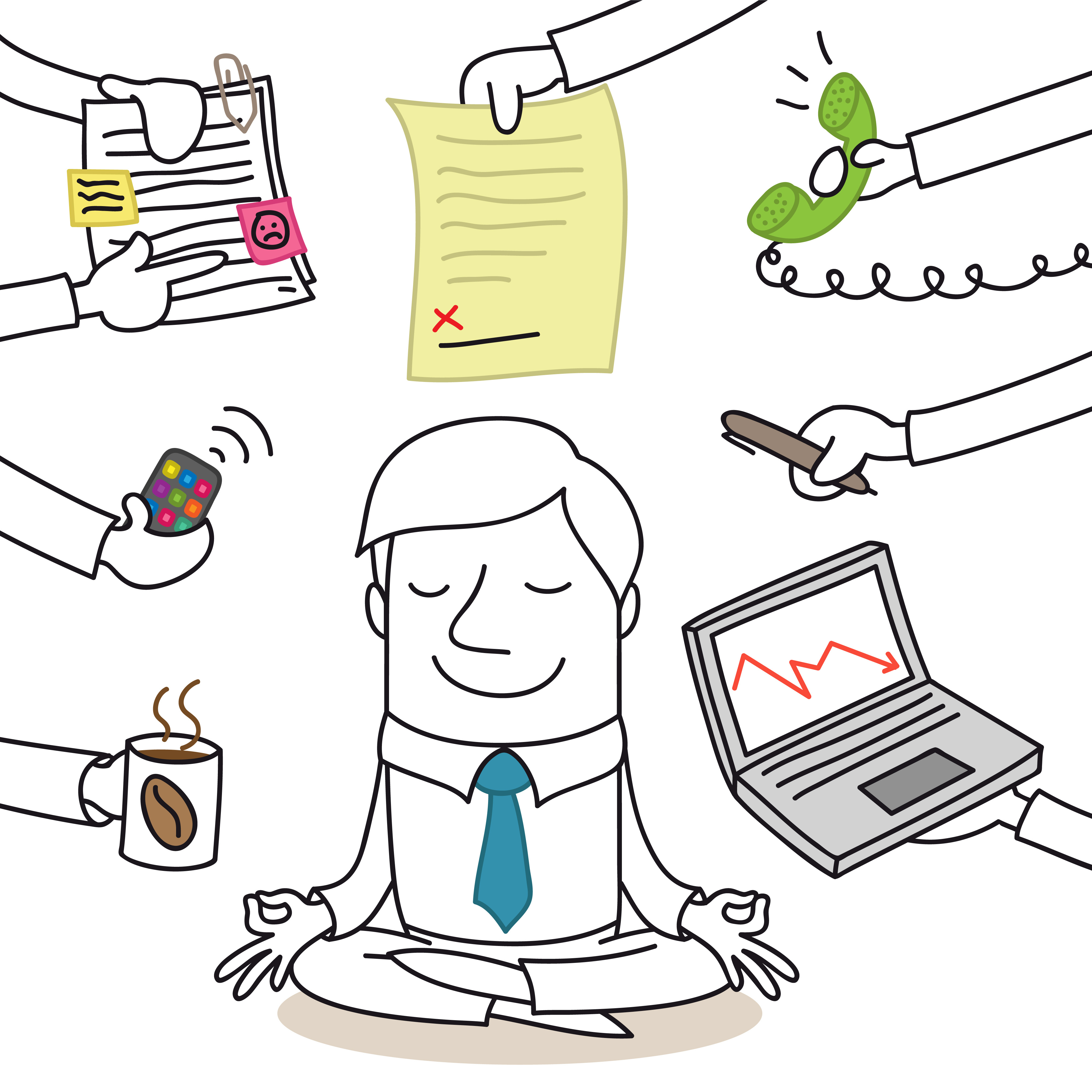 A calm businessman escapes chaos. You can, too, with a little effort.