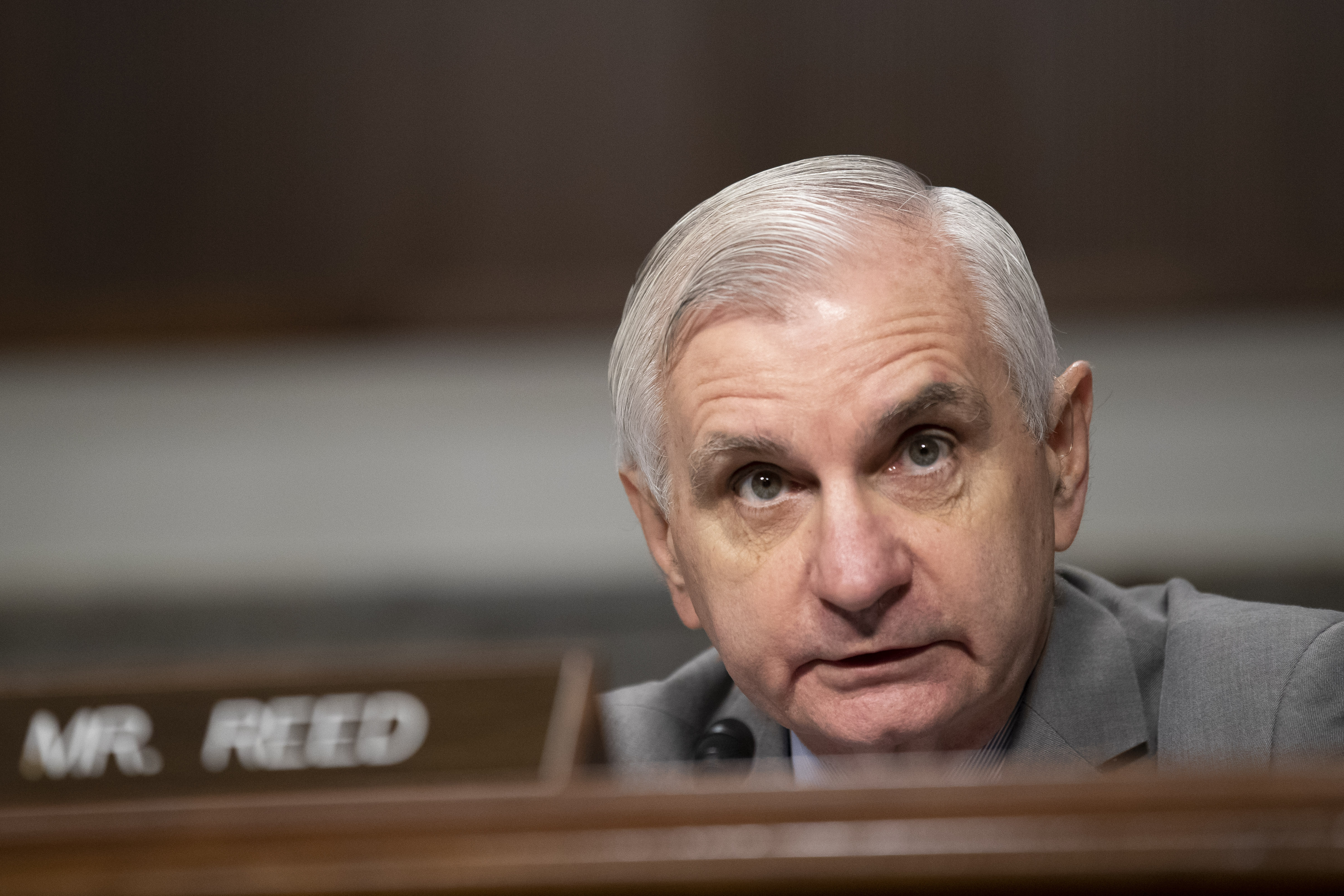 Jack Reed, the ranking member of the Senate Armed Services Committee, spoke during a recent committee hearing.