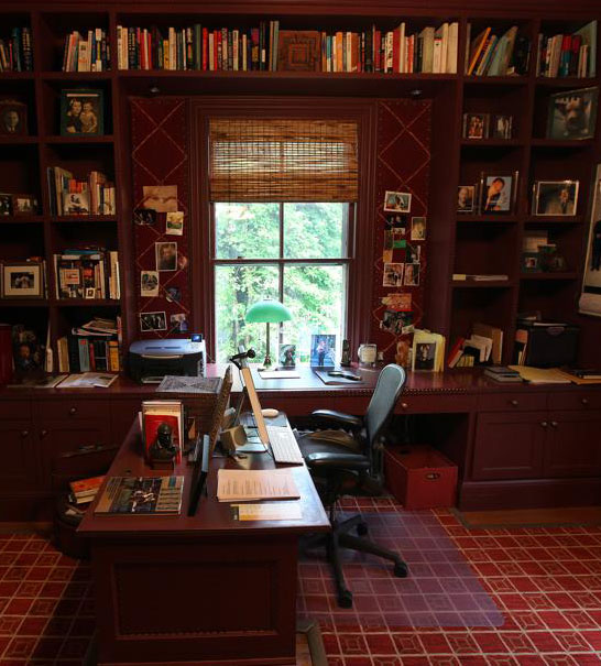 Robert B. Parker’s writing desk in Cambridge.