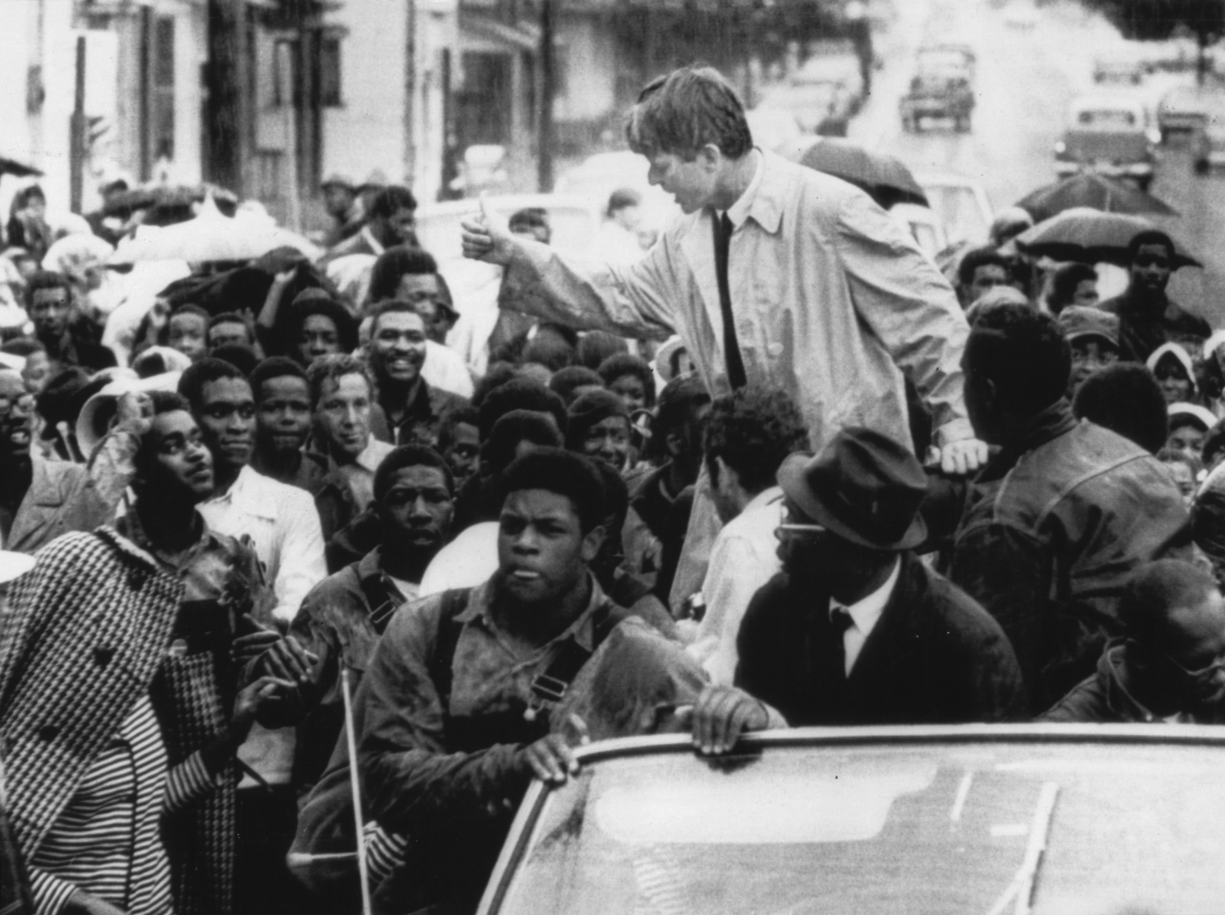 Kennedy campaigned in Omaha, Neb., on June 4, 1968.