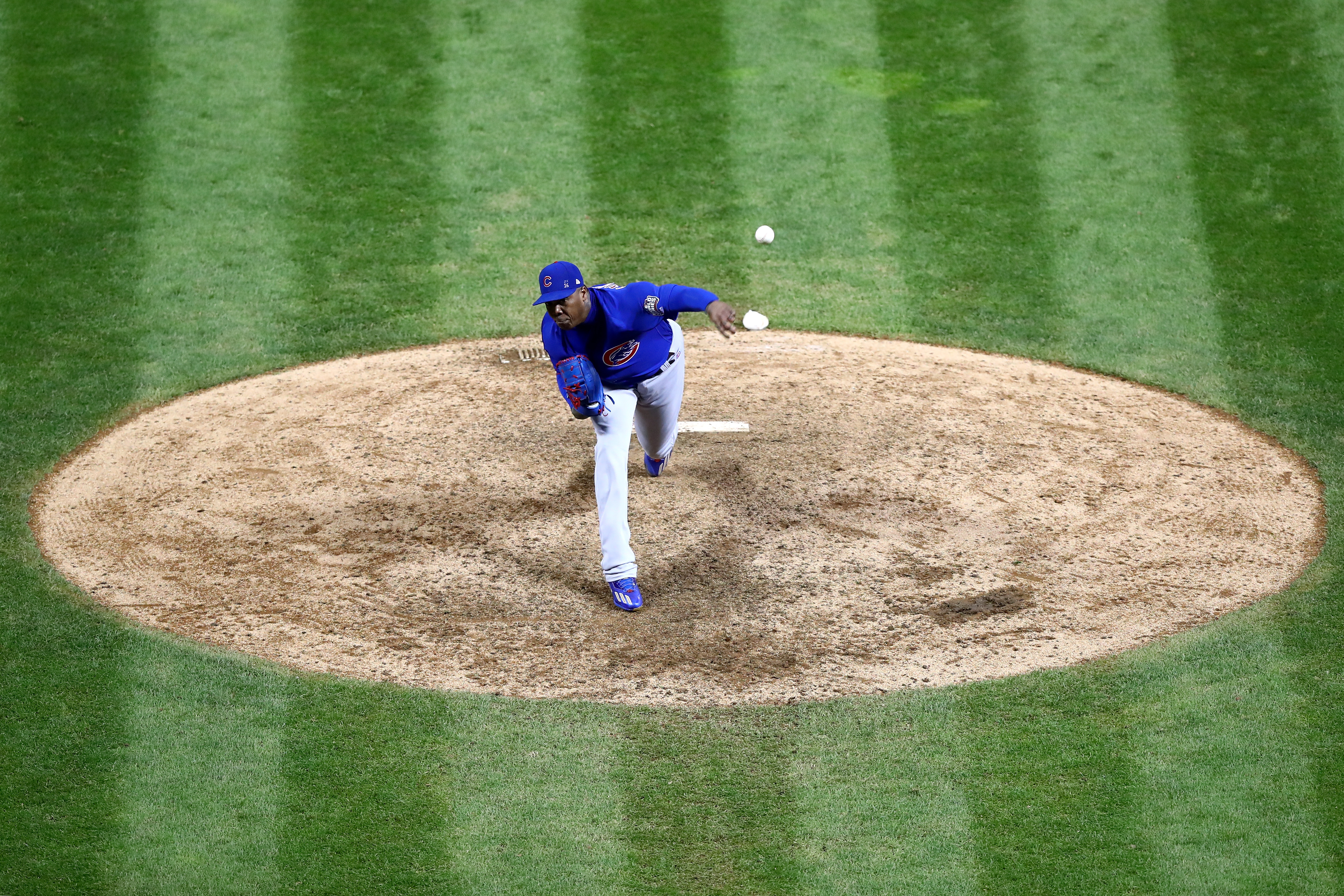 The Nationals, Yankees, Giants, and Dodgers are possible destinations for Aroldis Chapman.