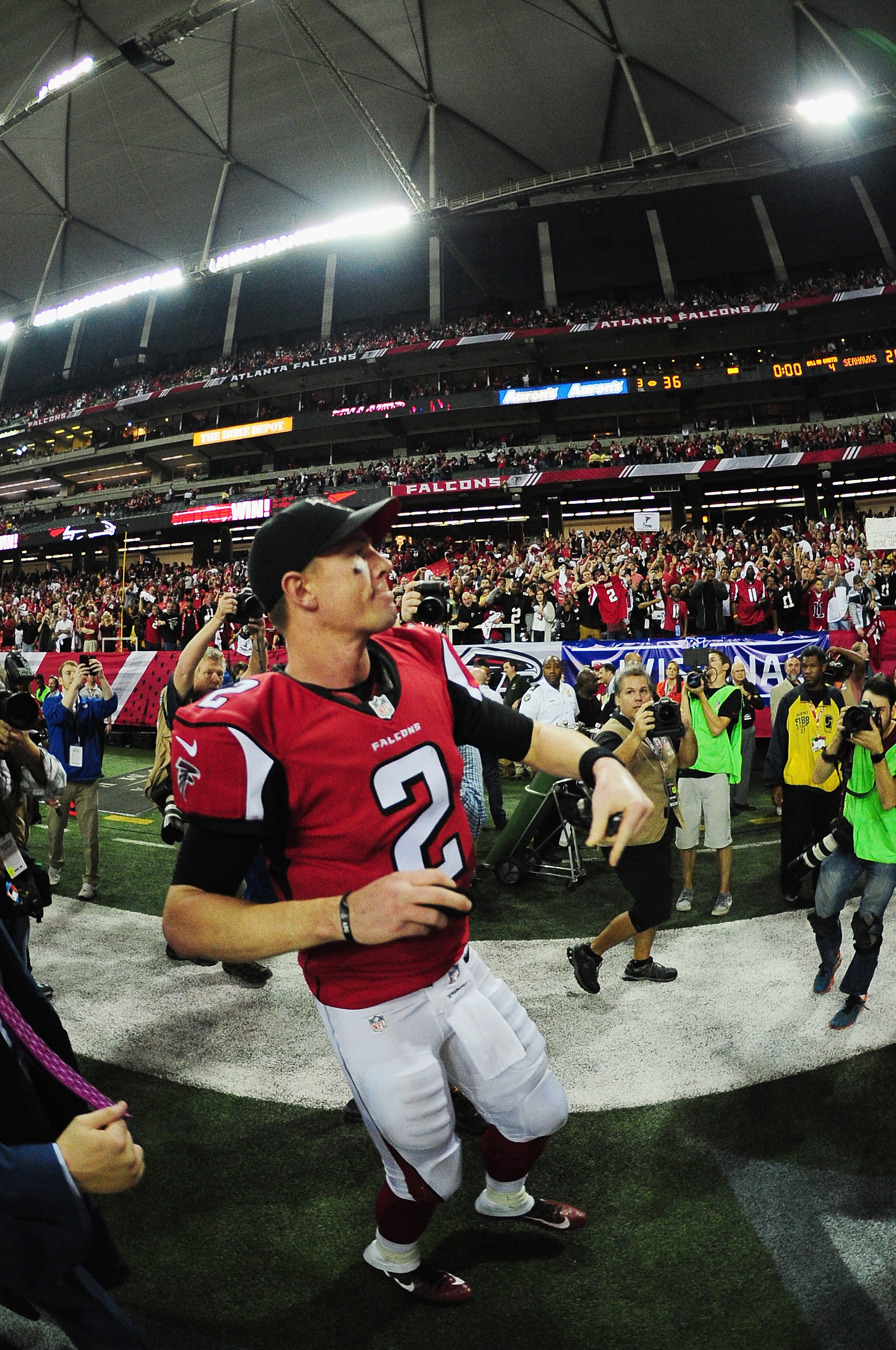 Matt Ryan and the Falcons were second the regular season in yards per game with 415.8.