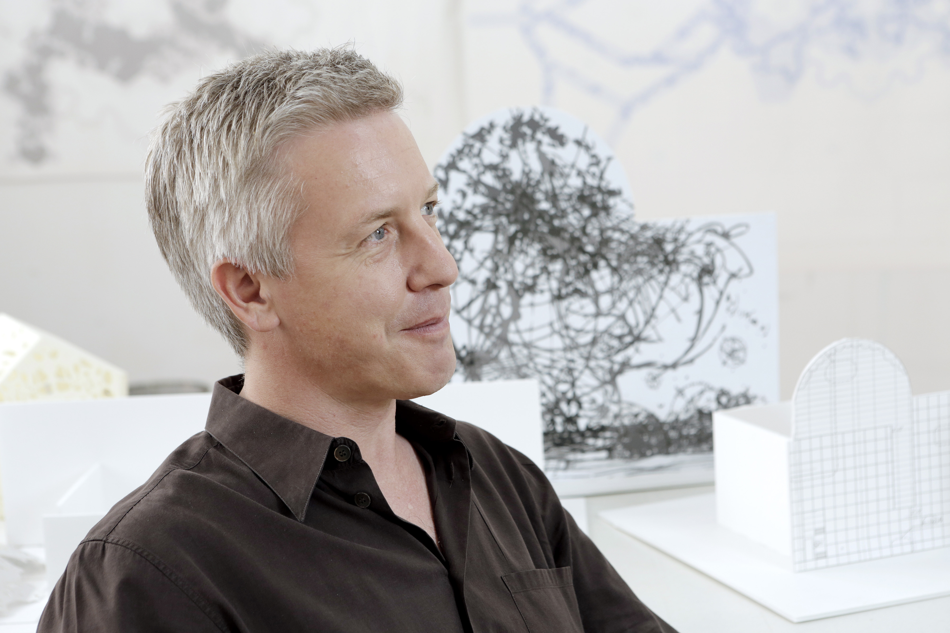 Artist Matthew Ritchie is known for taking inspiration from scientific principles.