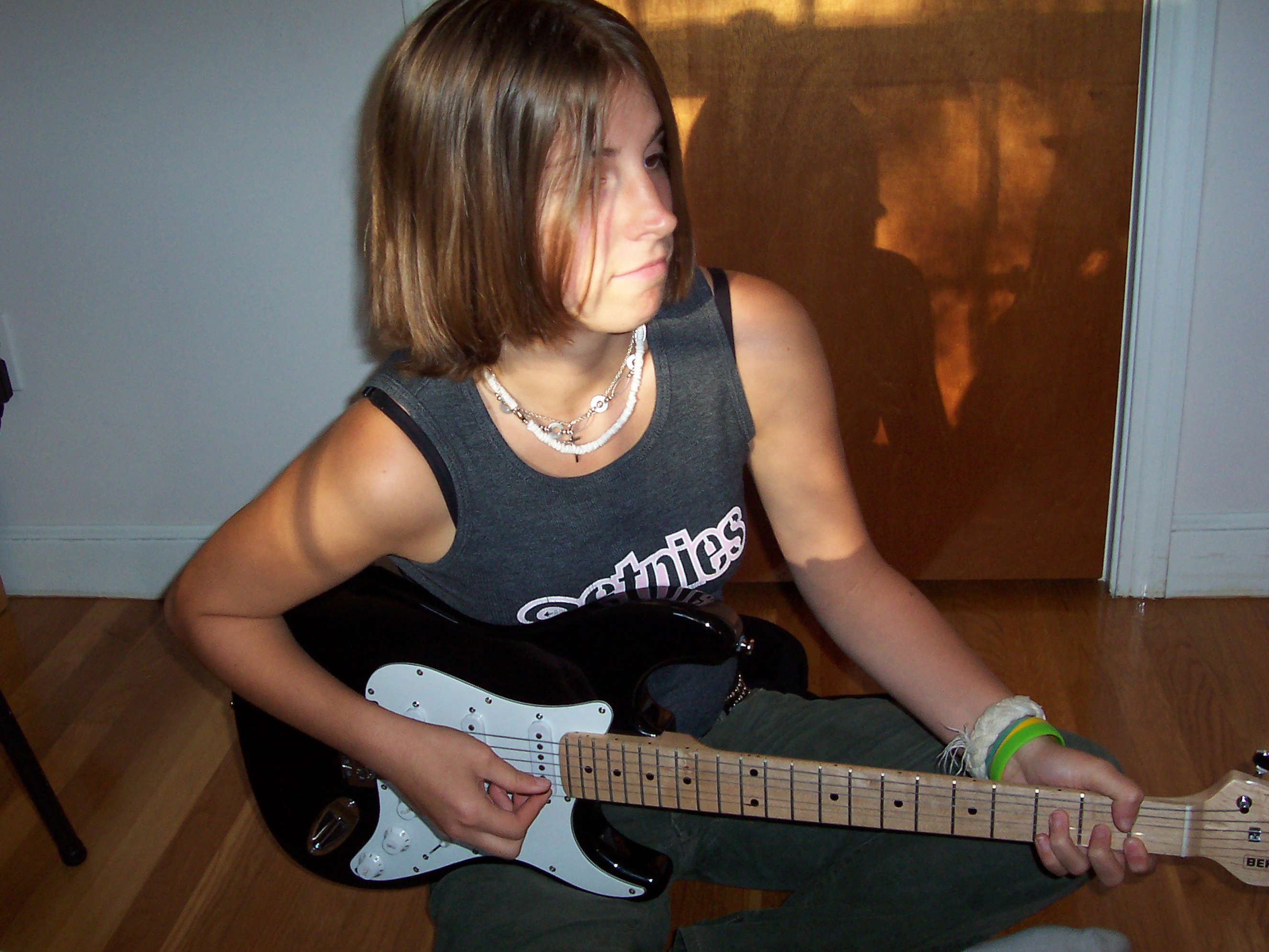 Skylar Kergil, playing the guitar in 2005 at home in Acton, began his transgender journey in January 2009.