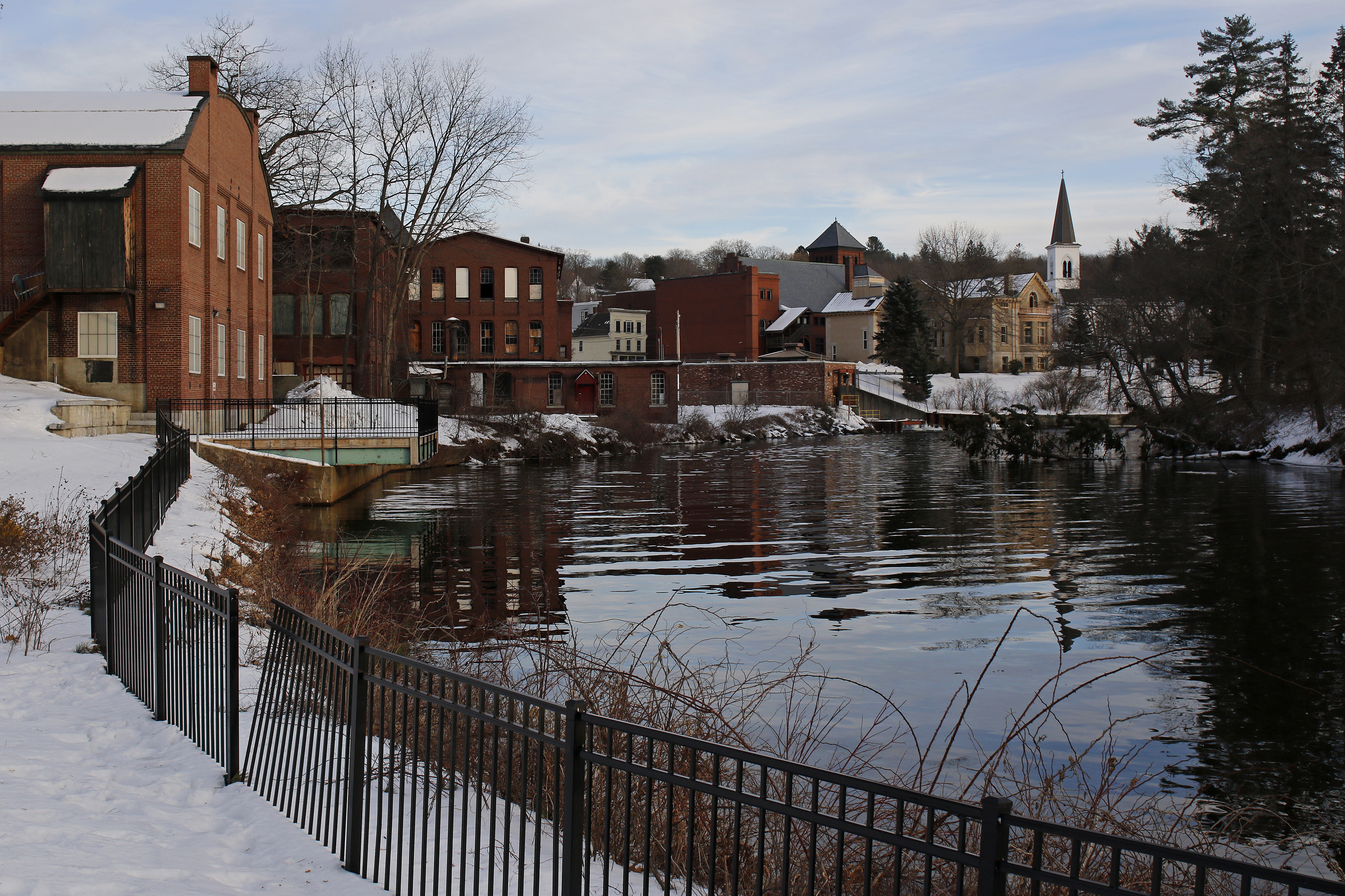 One of the old mills along the Winnipesaukee River in Franklin, N.H.