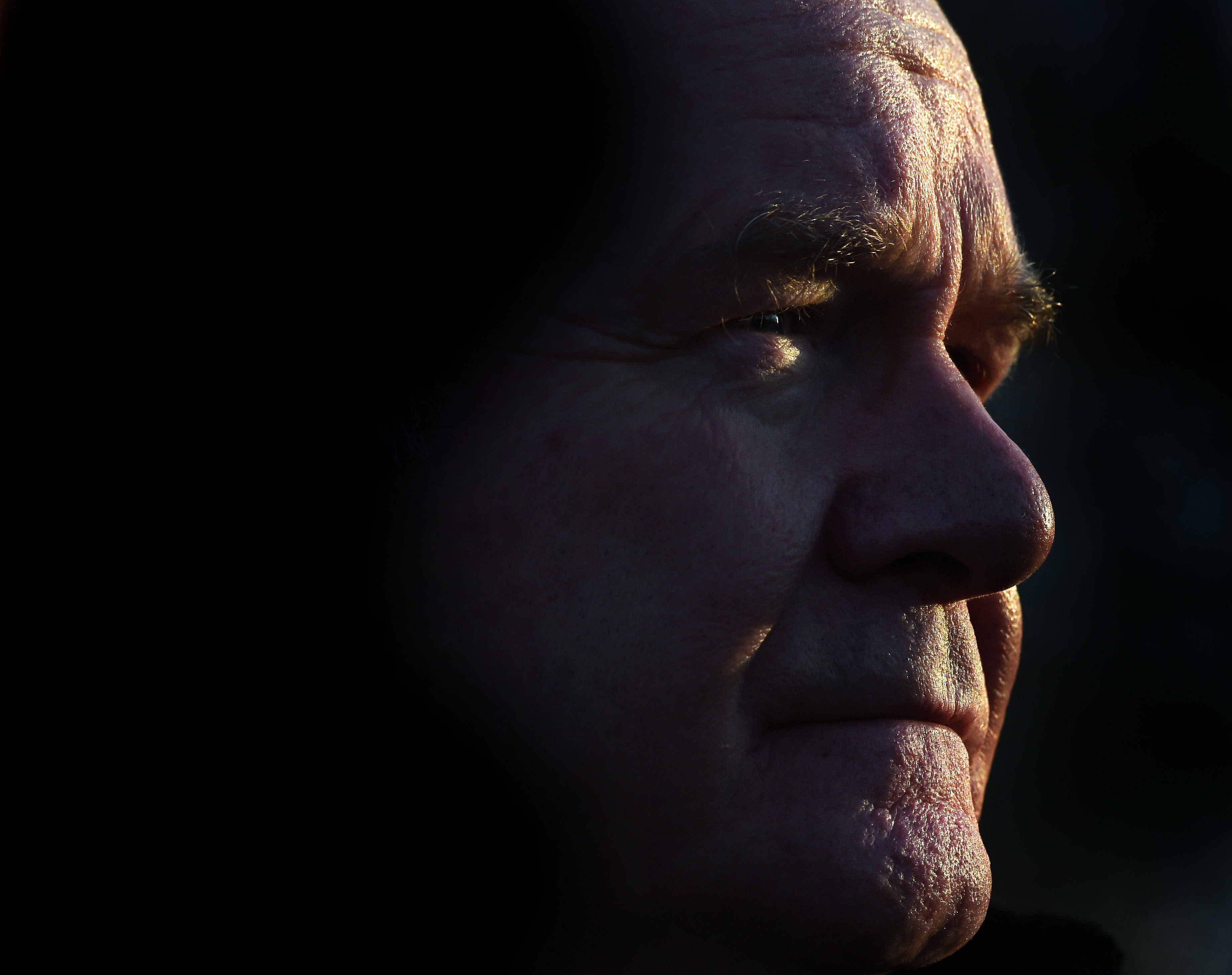 Martin McGuinness addresses the media at cross party talks on December 12, 2014 in Belfast.