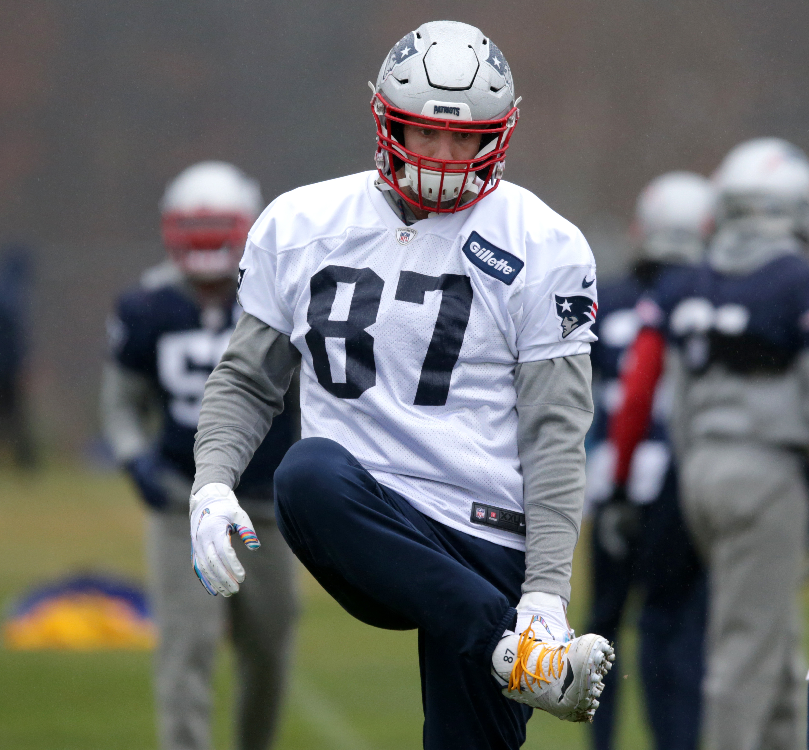 Rob Gronkowski practiced Tuesday and is expected to play Sunday against the Jets.