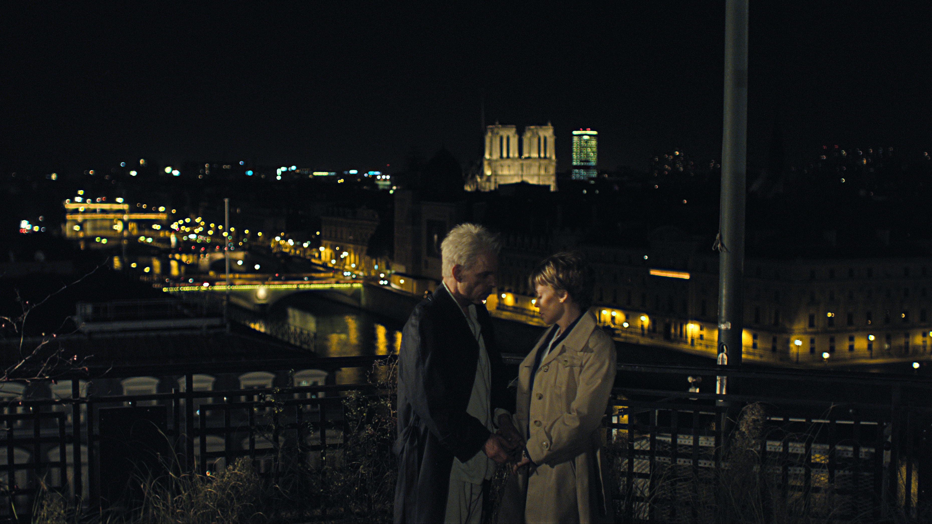 Denis Lavant as M. Oscar with Kylie Minogue as Eva Grace/Jean in “Holy Motors.”