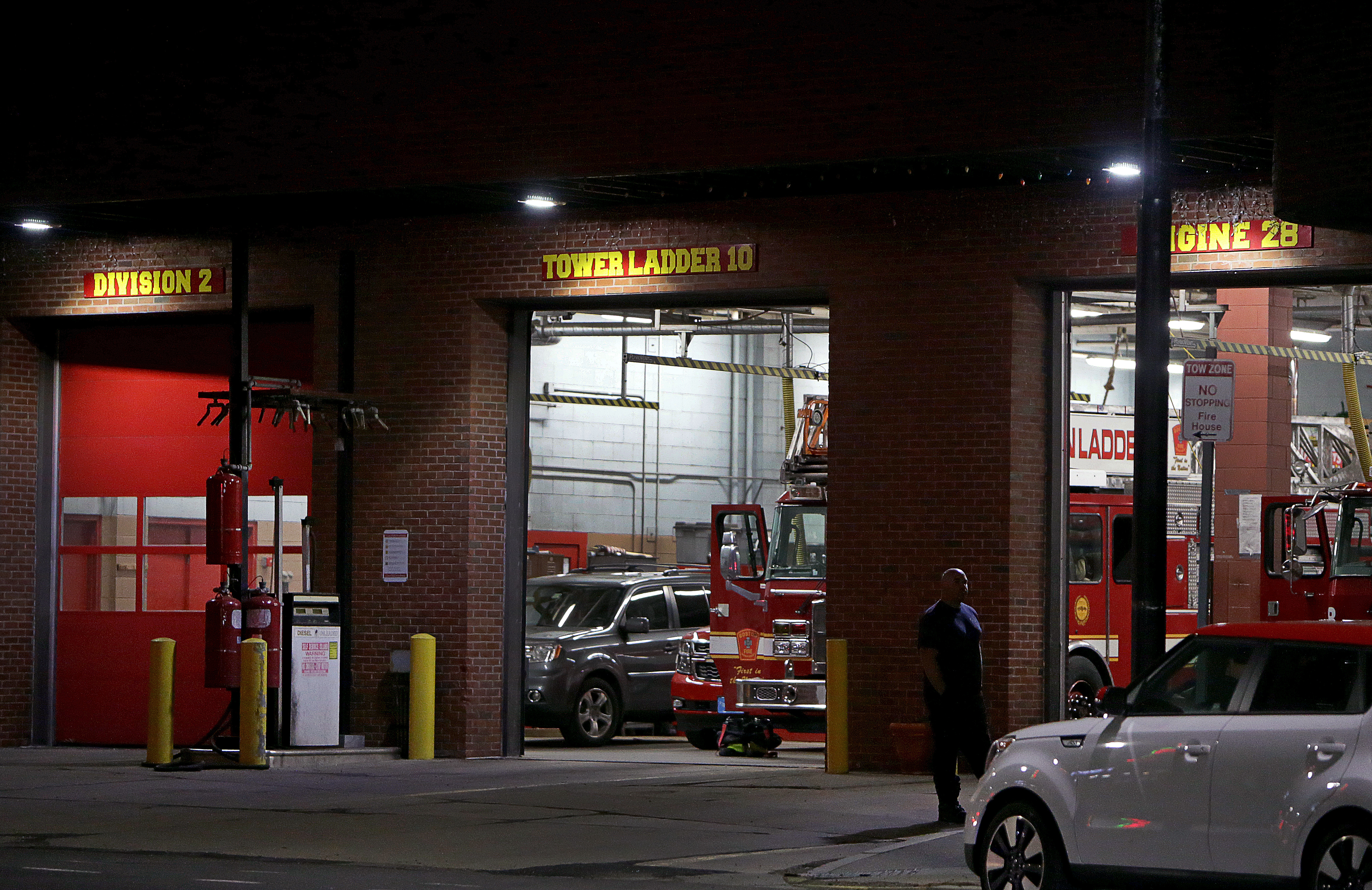 A woman firefighter said a male co-worker assaulted her in this Jamaica Plain firehouse in January. He pleaded not guilty last month.