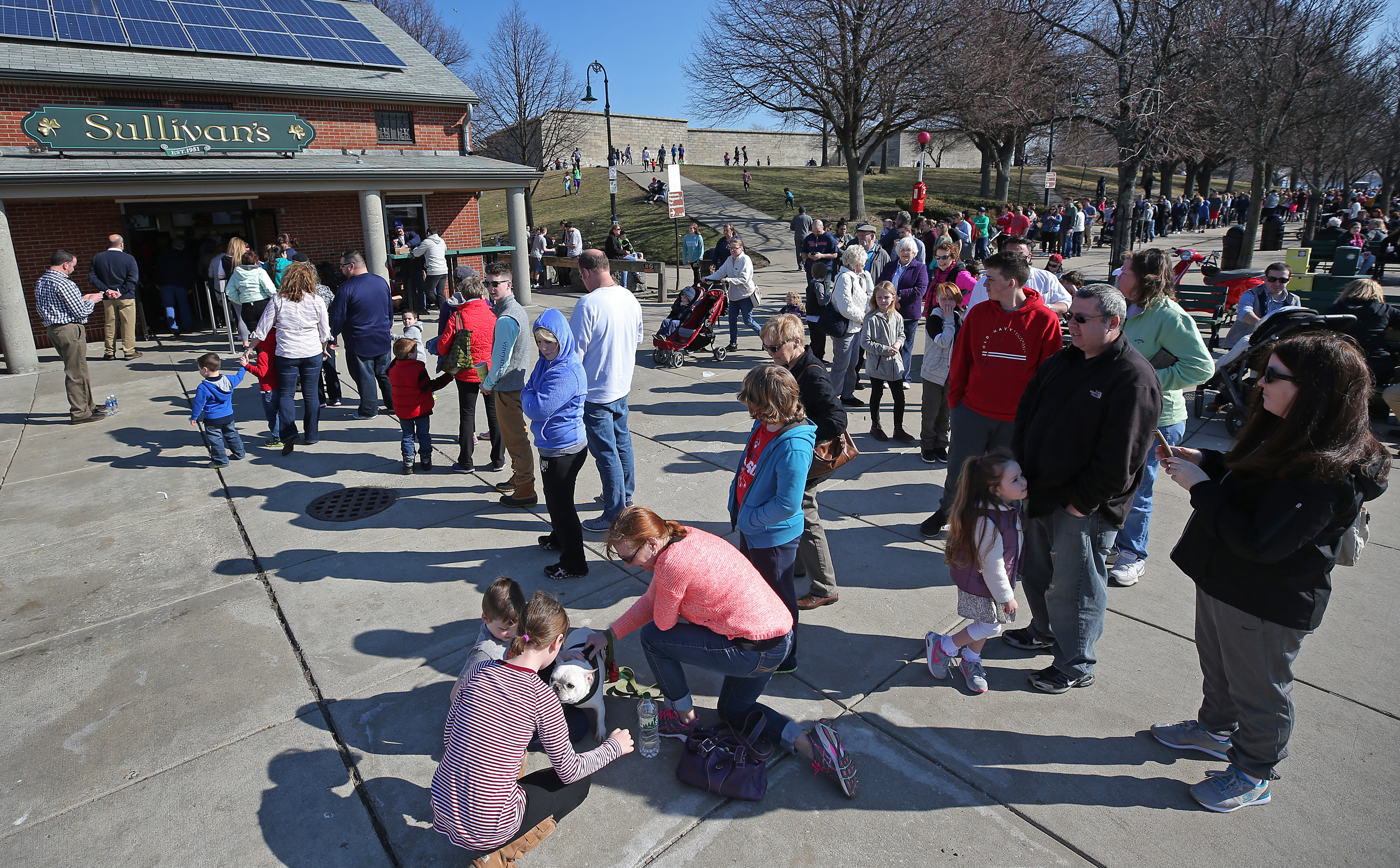 People flocked to Sullivan’s in South Boston in February 2017.