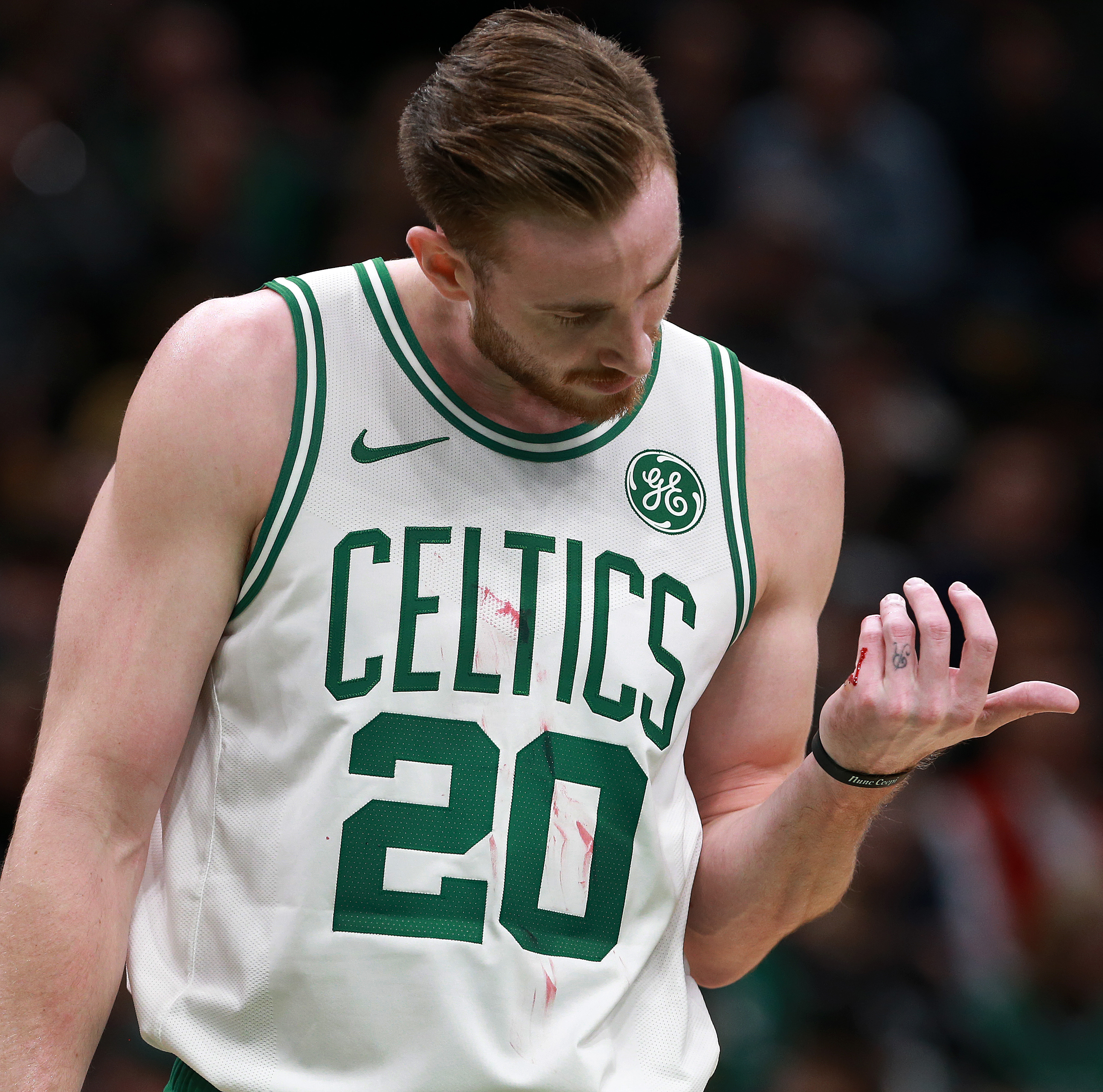 Despite reports to the contrary, the Celtics’ Gordon Hayward does not bleed green.