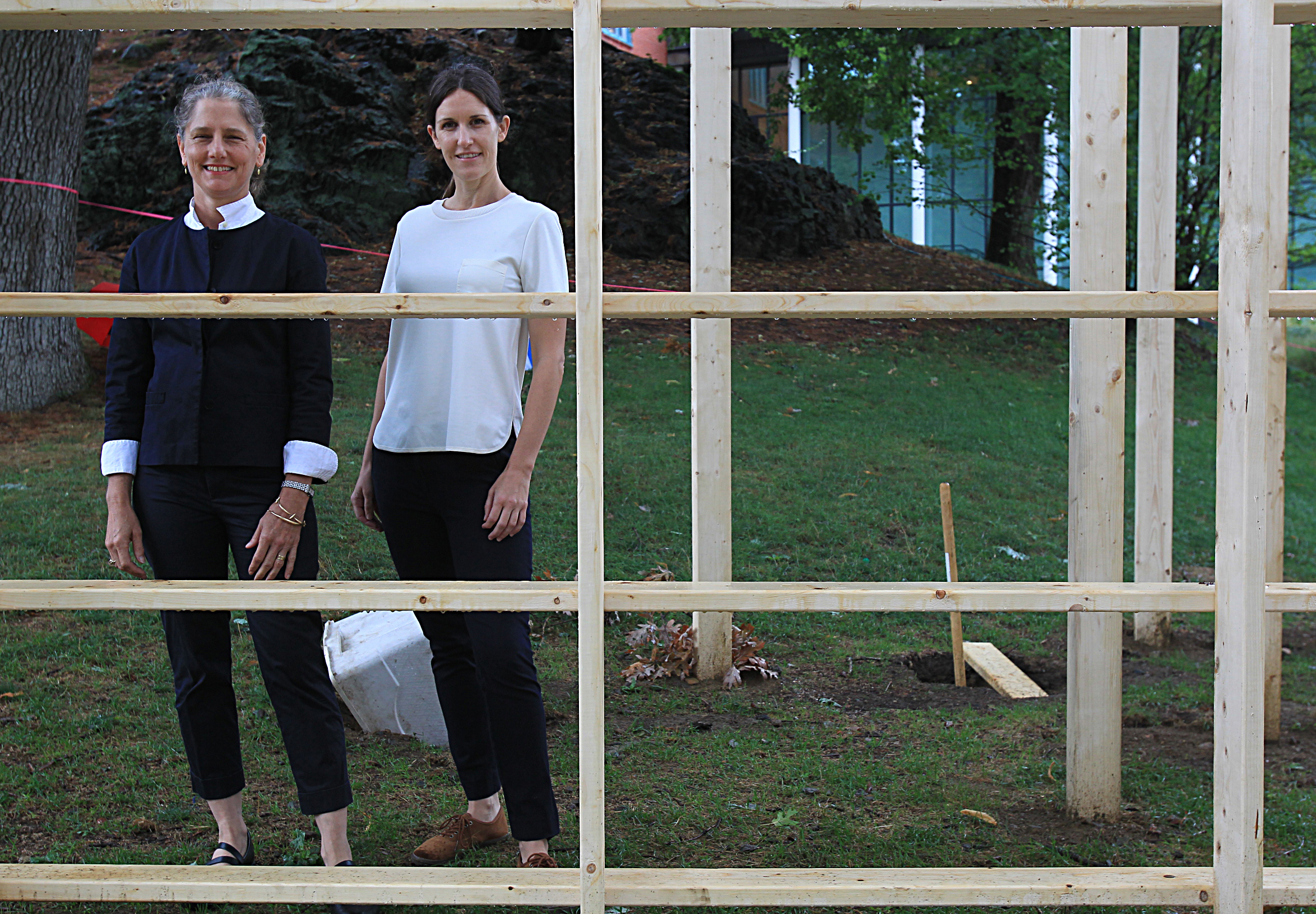The upcoming bienniale at the DeCordova is organized by curators Jennifer Gross, left, and Sarah Montross, right.
