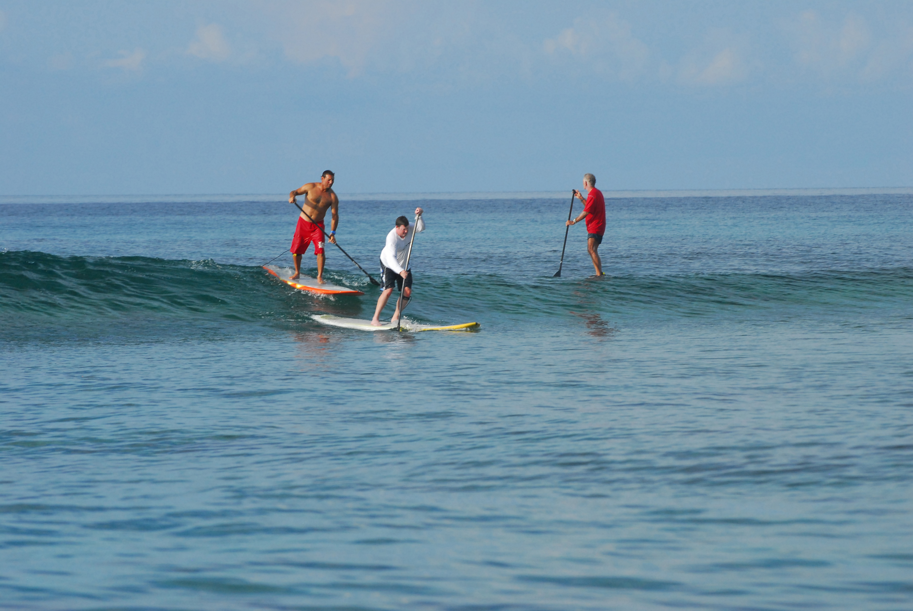 Big Blue unlimited offers stand-up paddle boarding lessons on Providenciales, Turks and Caicos.