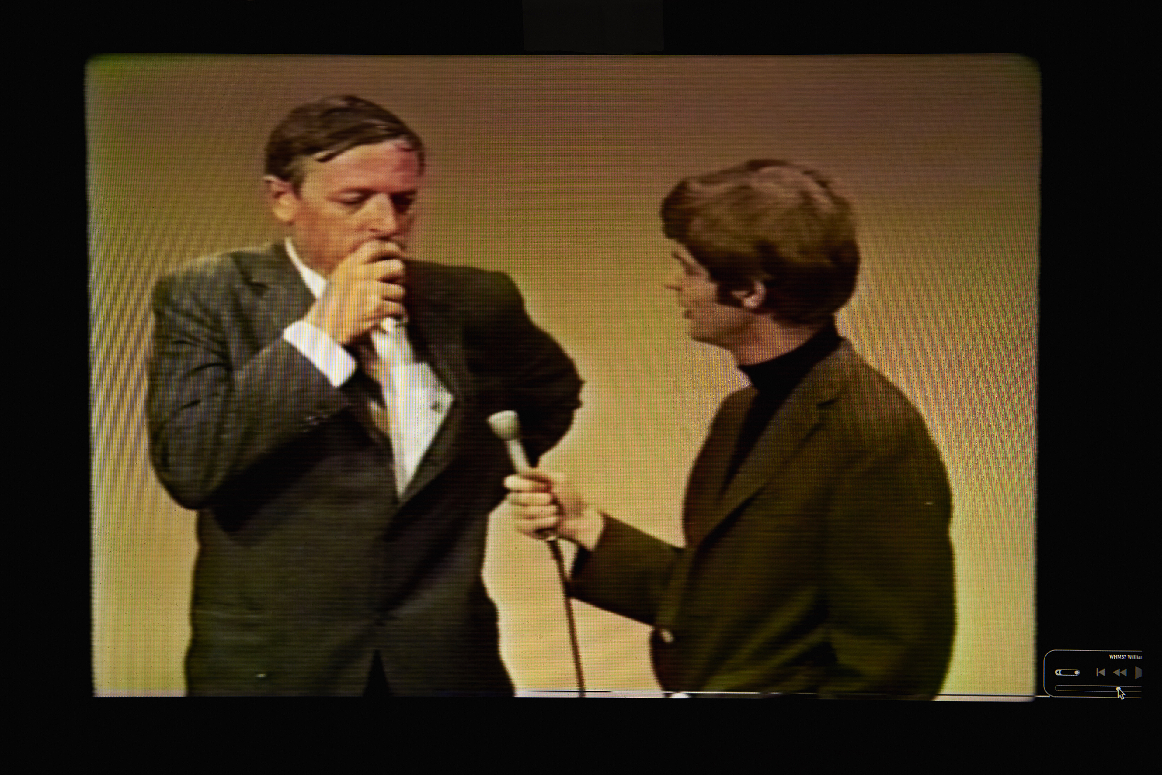 William F. Buckley, shown at left with Silver, was among the more prominent guests on the show.