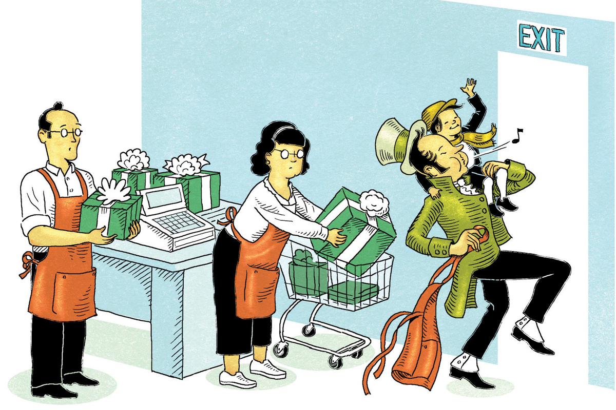 In “A Christmas Carol,’’ beleaguered employee Bob Cratchit is given Christmas off with pay, but for many low-wage workers today, a paid holiday off is still a fiction.