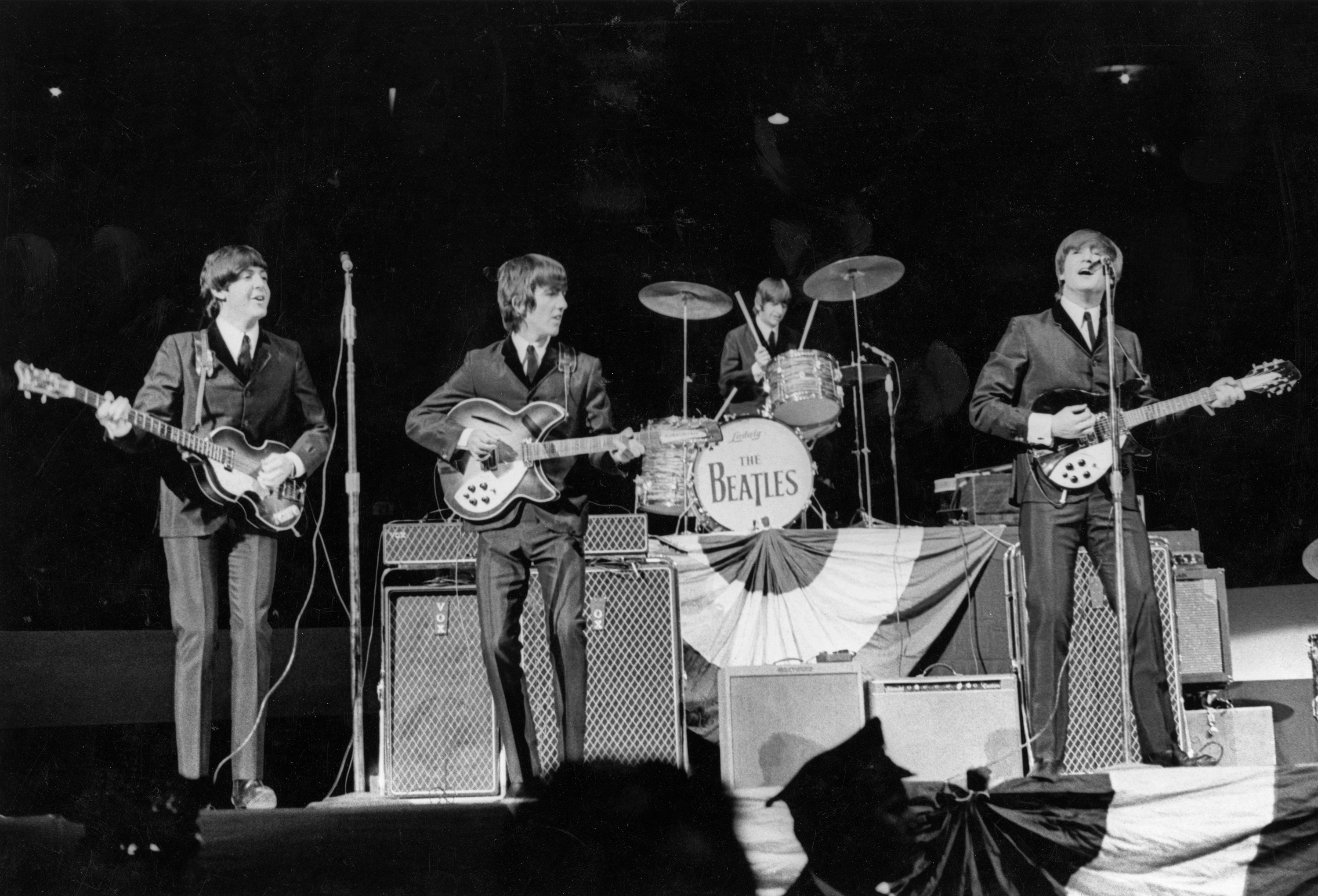 The Beatles at Boston Garden on Sept. 12, 1964.