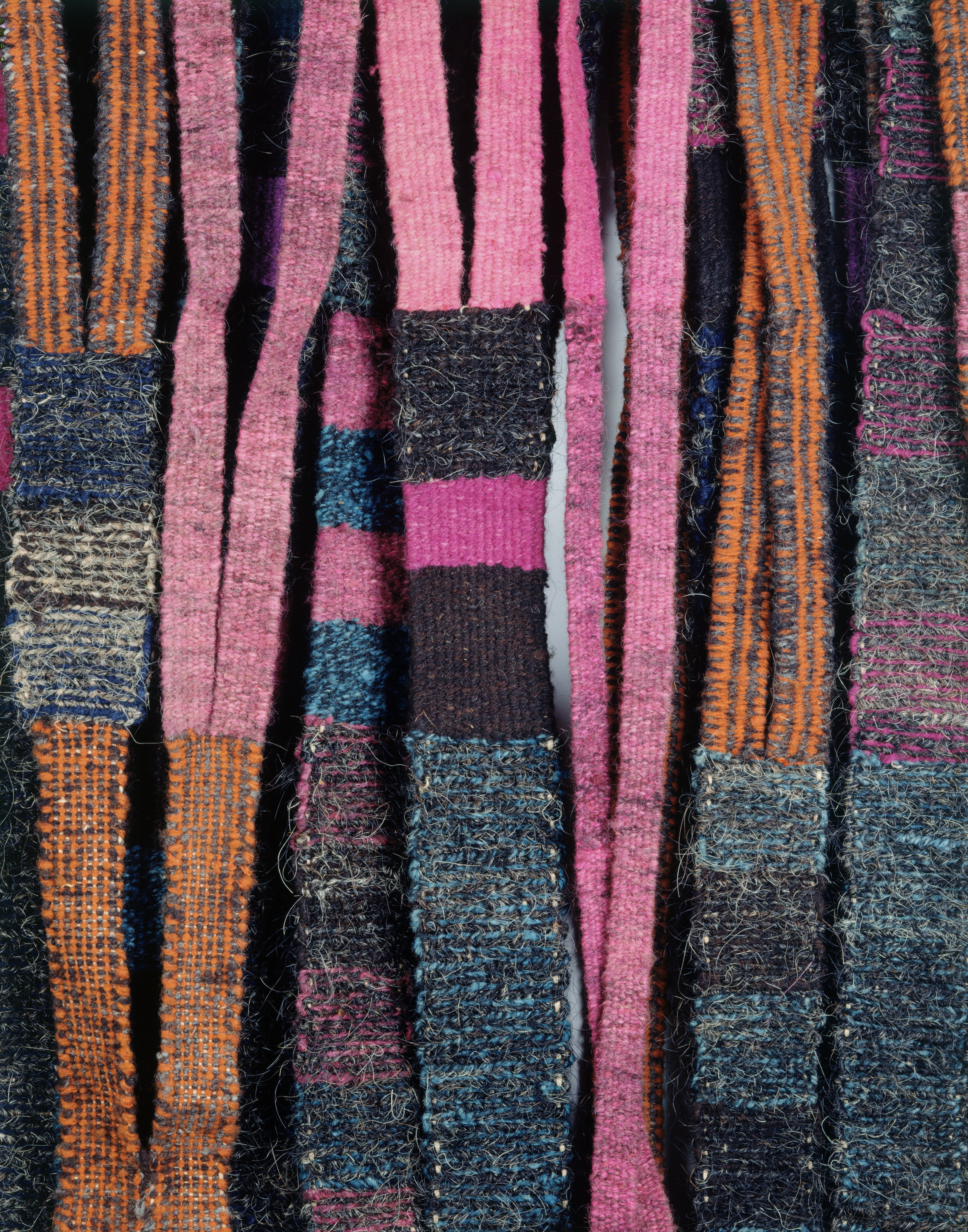 Detail of Olga de Amaral’s “Muro teijido 1 (Wall Hanging 1)”