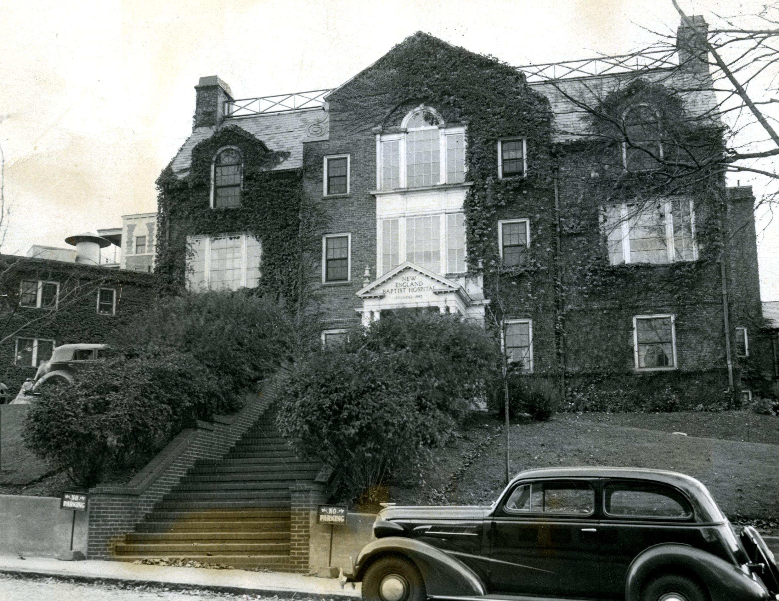 New England Baptist Hospital as it appeared in 1936. In its Mission Hill neighborhood, already some residents have expressed concern about how Baptist’s departure will affect the area.