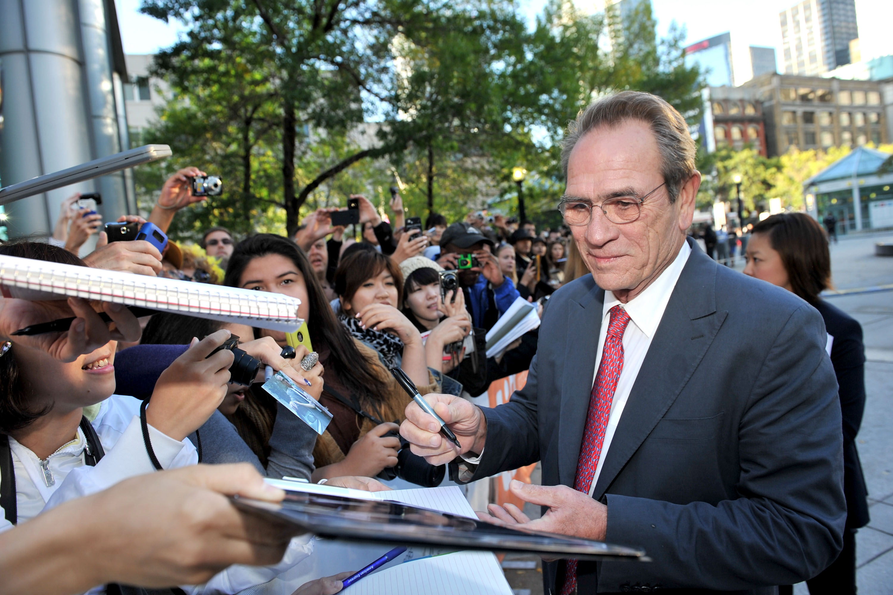 Actor Tommy Lee Jones attended "Emperor" premiere during the 2012 Toronto International Film Festival at Roy Thomson Hall.
