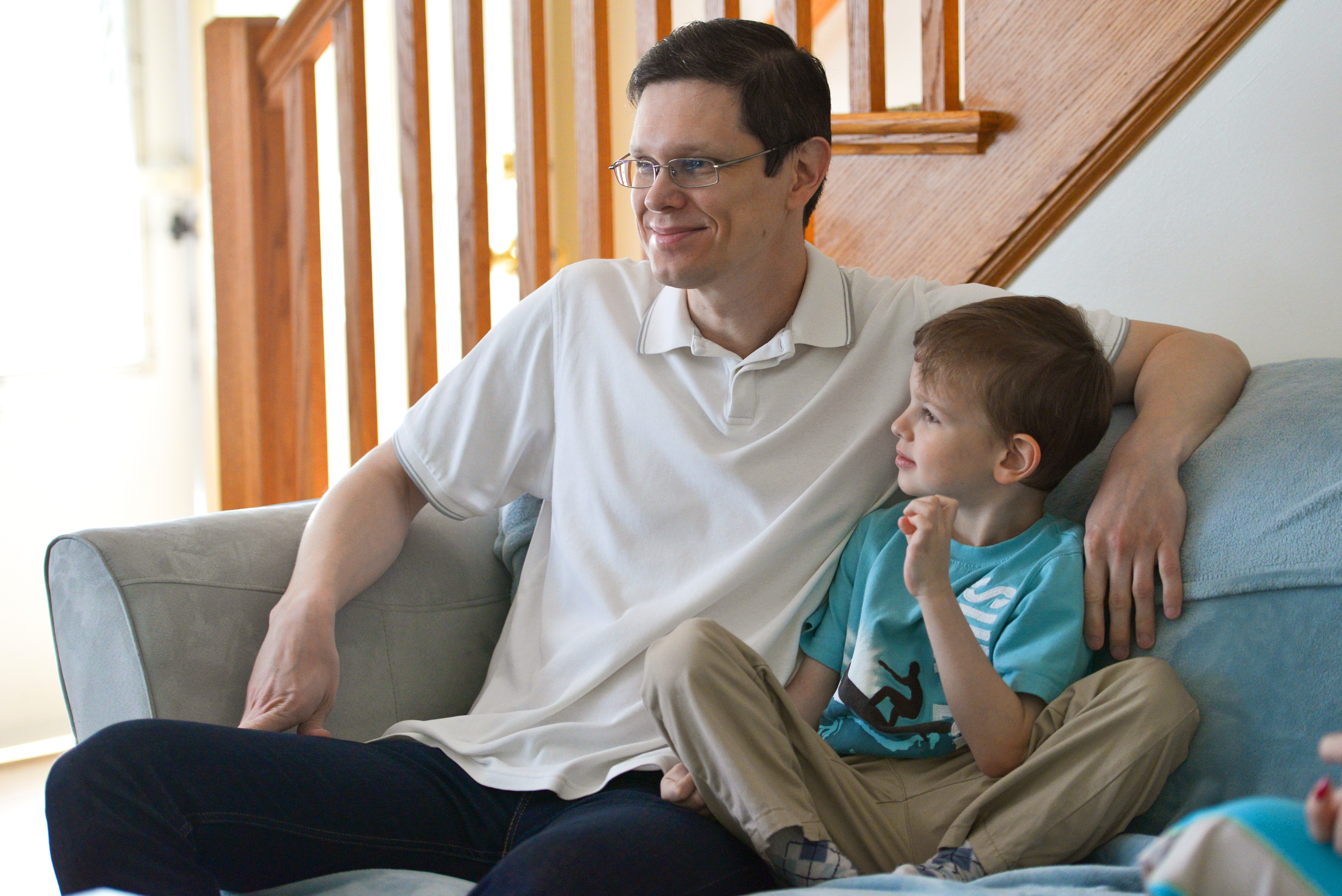 Oleg Pecherskii discussed the process of going through a kidney exchange for his son, Roman, as Russian citizens.