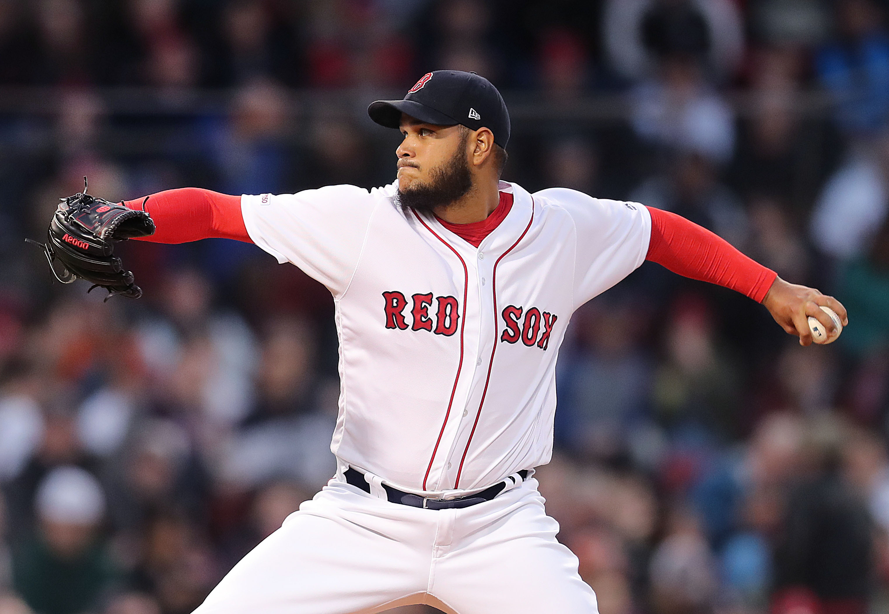 Red Sox pitcher Eduardo Rodriguez proved dominant over six innings with just one run allowed on two hits and seven strikeouts.