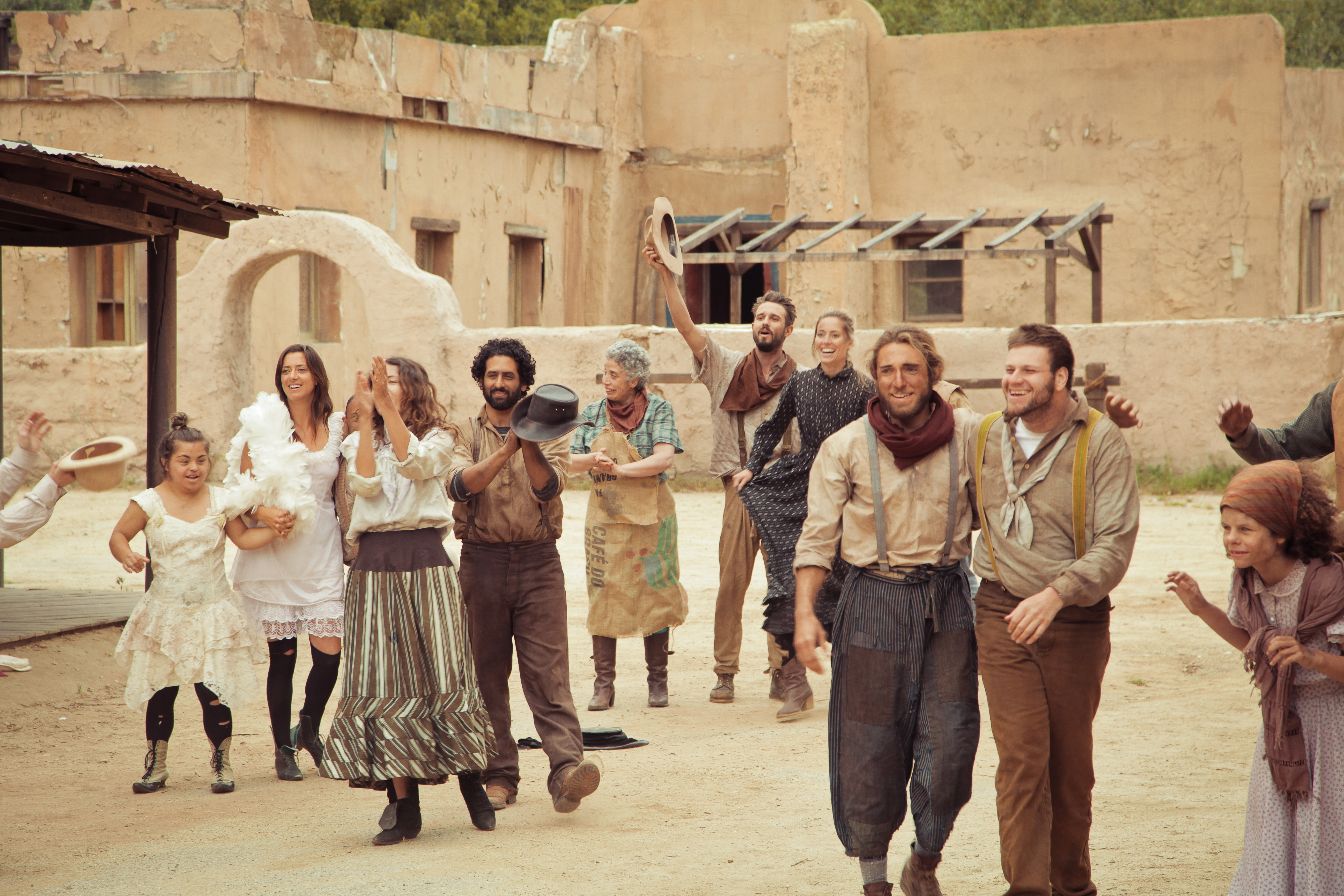 “Bulletproof” was shot on an old movie set called Pioneertown. The cast featured 18 actors with disabilities.