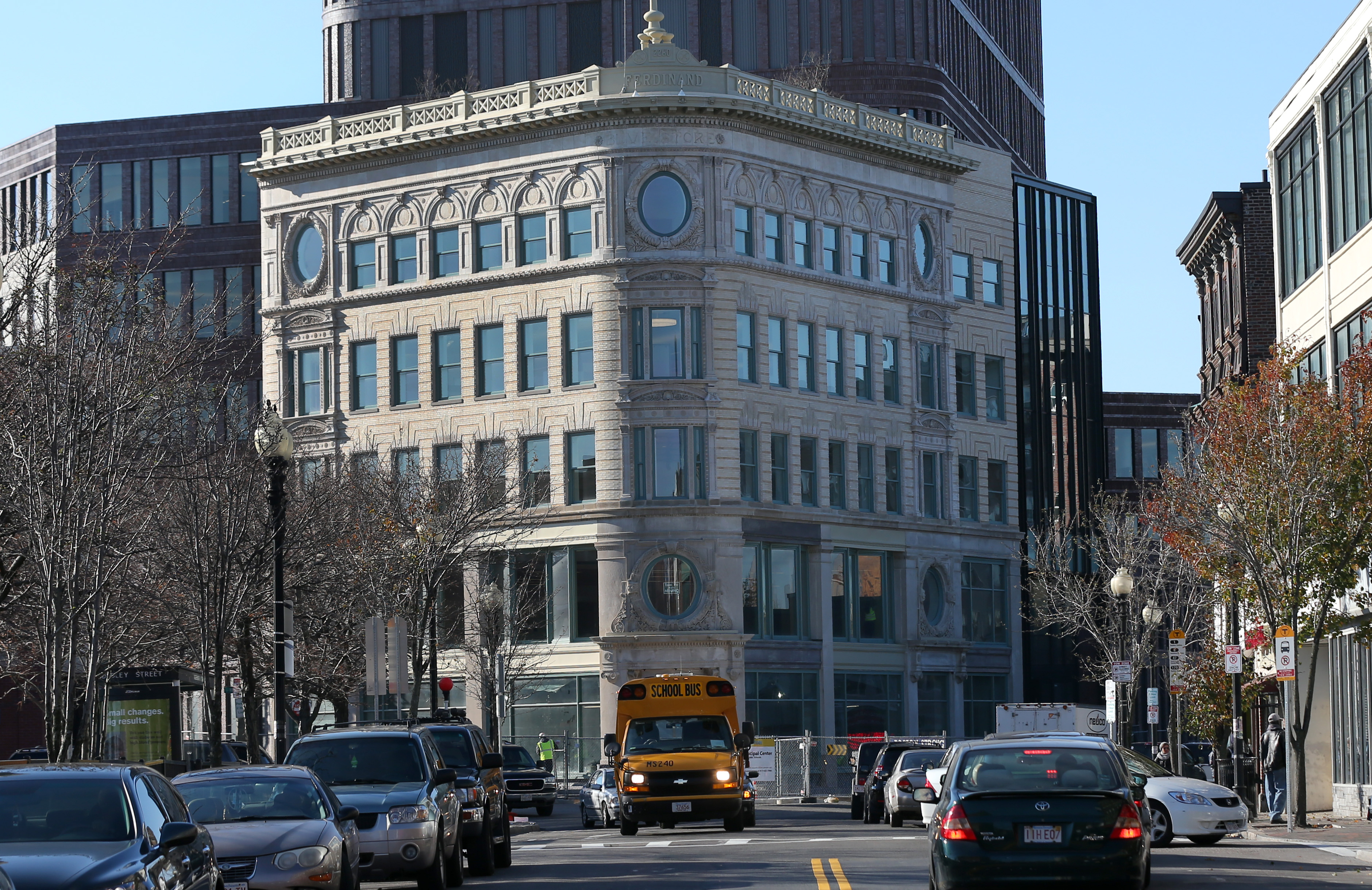 The Roxbury Innovation Center (above) is slated to open next year at the new Bruce C. Bolling Municipal Building.