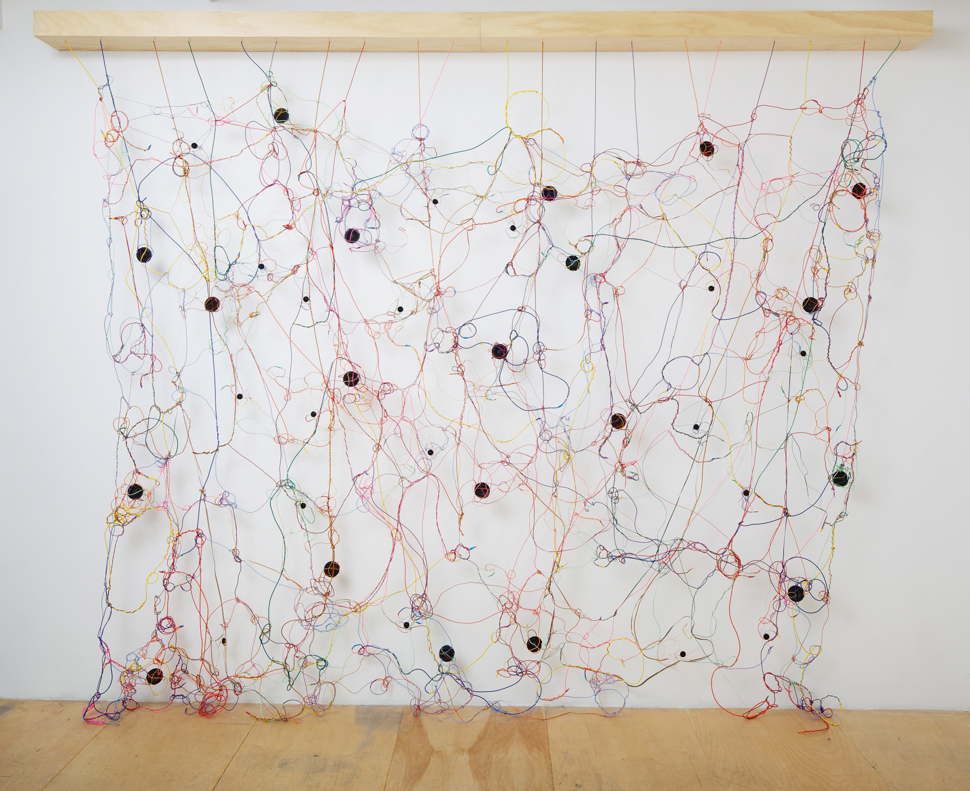 “Loop” (2010) is like a three-dimensional Jackson Pollock painting that emits pleasant sounds..
