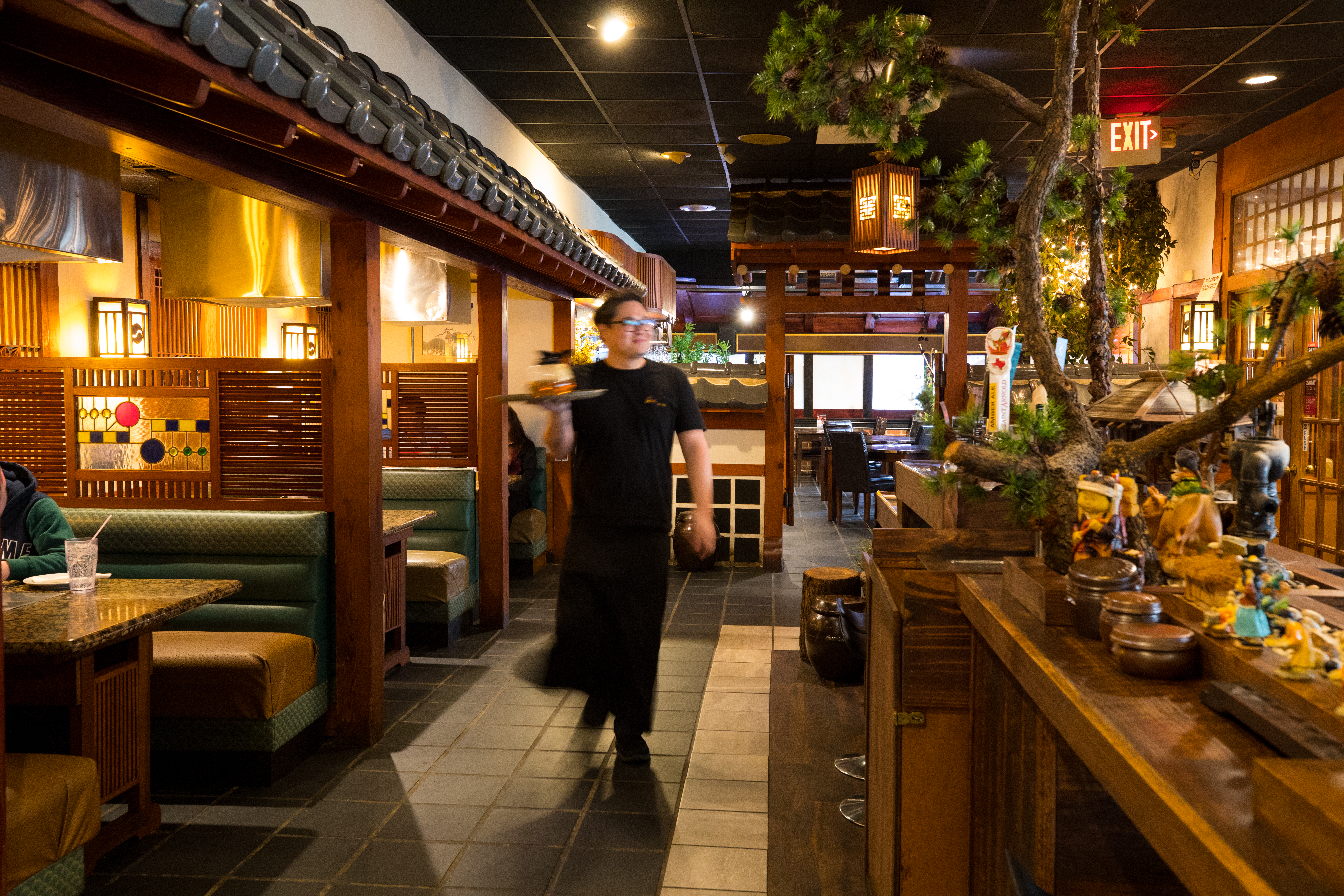 The interior of Korea Garden.
