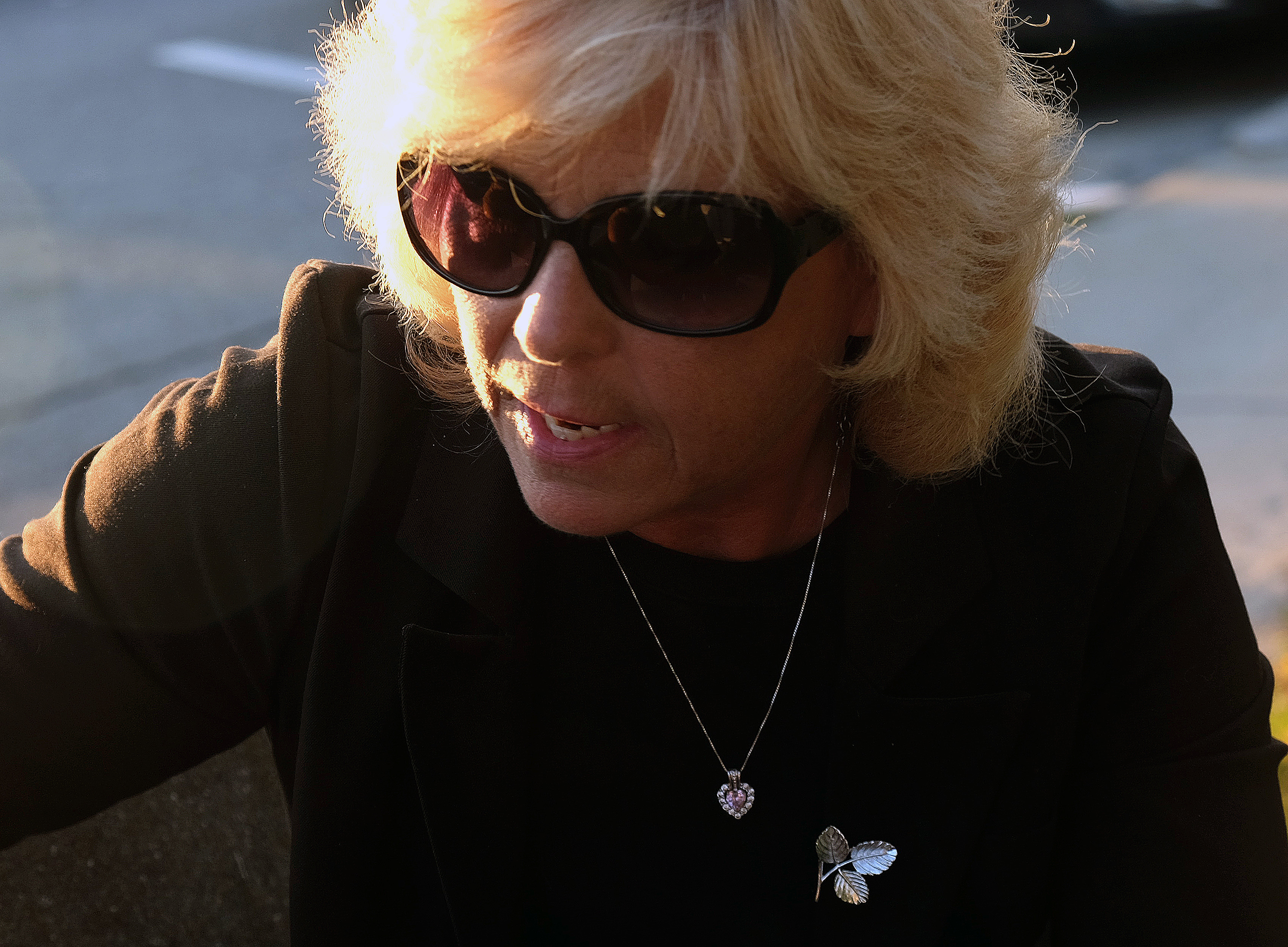 The incident became public after Lorrie Slattery (above) shared photos of her grandson’s injured neck on Facebook last week.