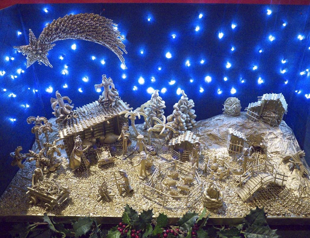 Balboni’s pasta presepe “100 Presepi Exhibition” at Cantor Art Gallery.