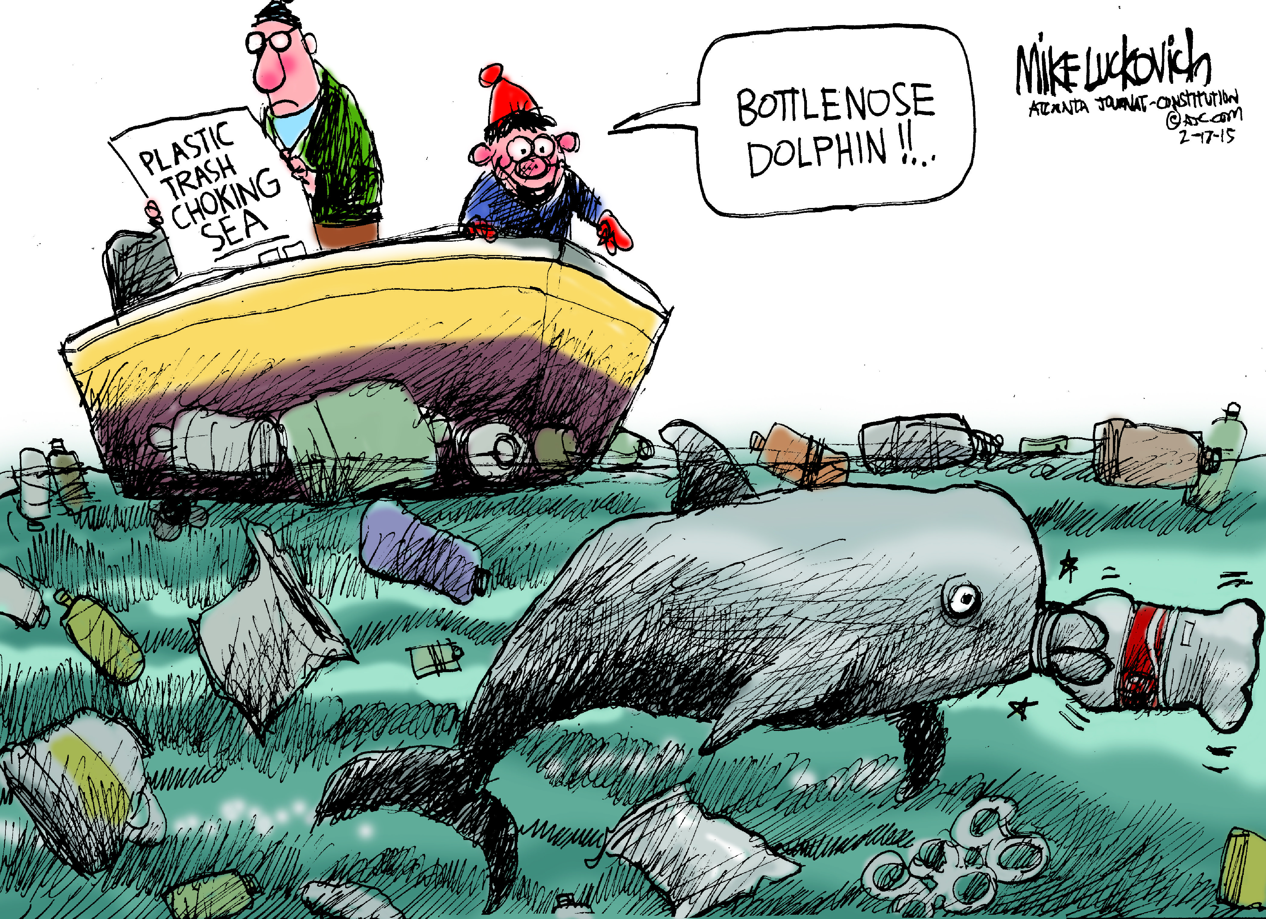 Editorial Cartoon Trash In The Sea The Boston Globe