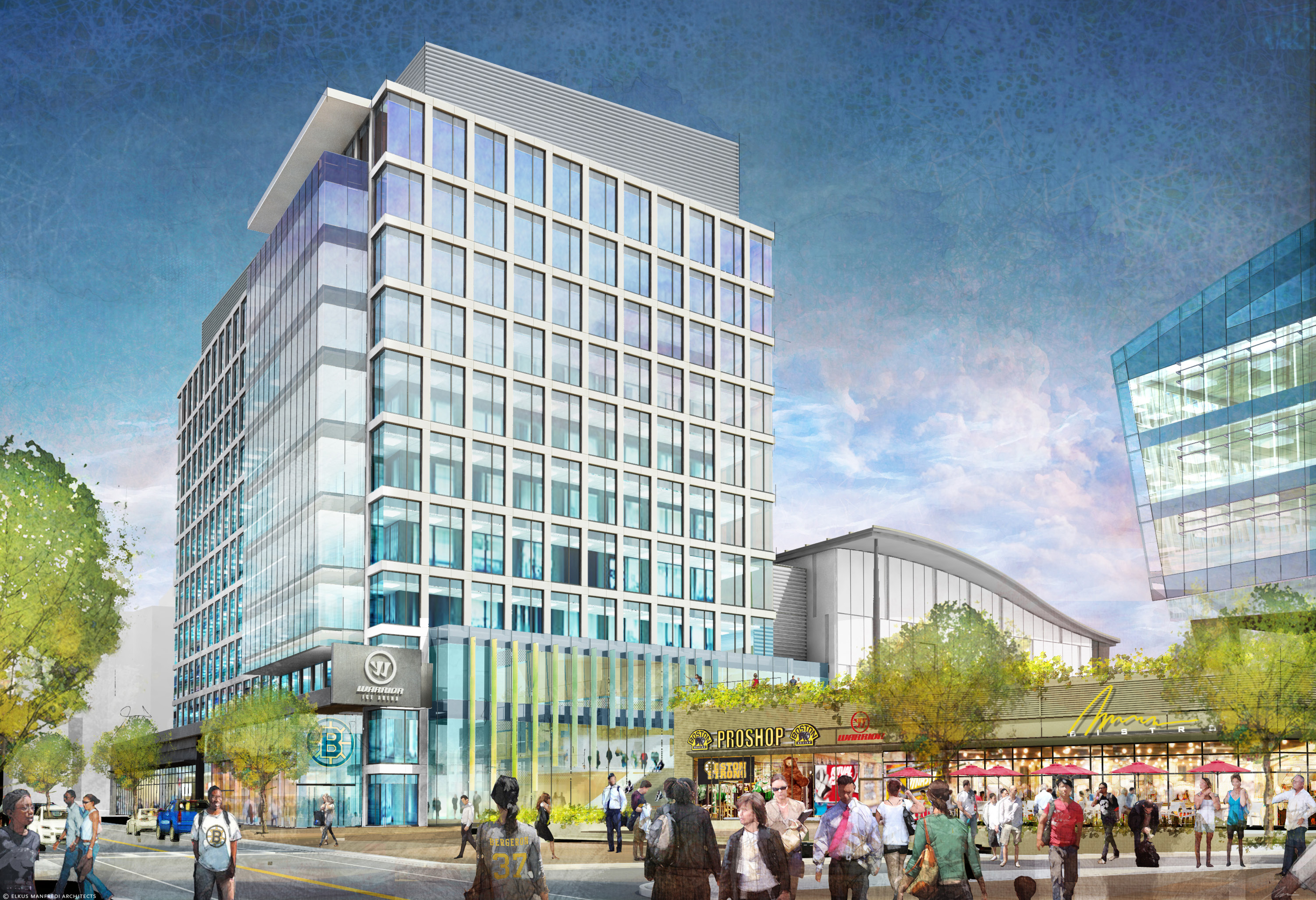 The 75,000-square-foot arena will be surrounded by offices, residences, and a hotel, developers said.