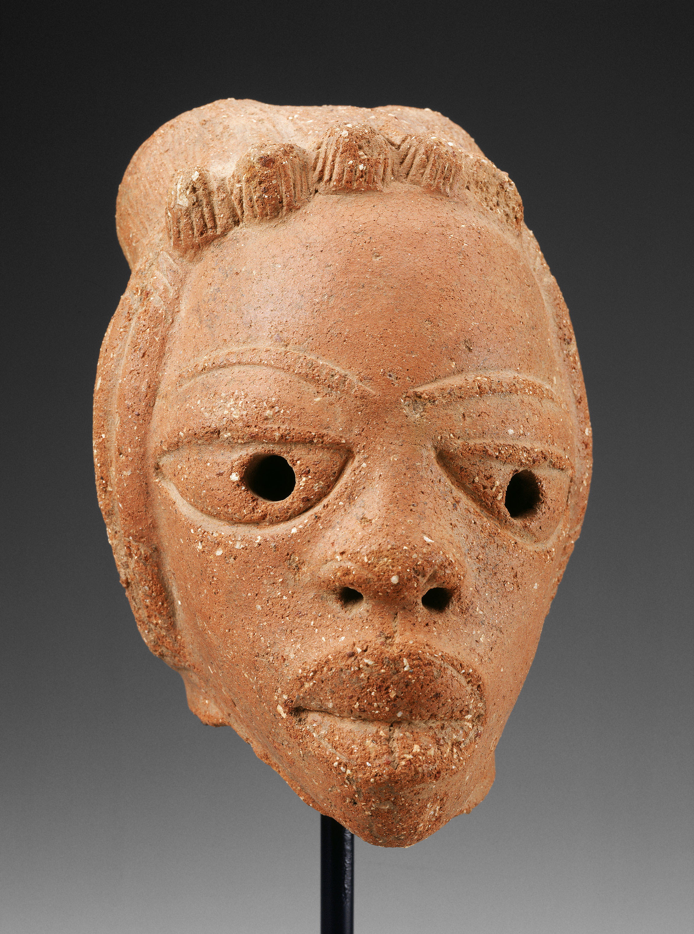 William and Bertha Teel’s collection included this terra-cotta head from Nigeria dating to 500 B.C. to 200 A.D.