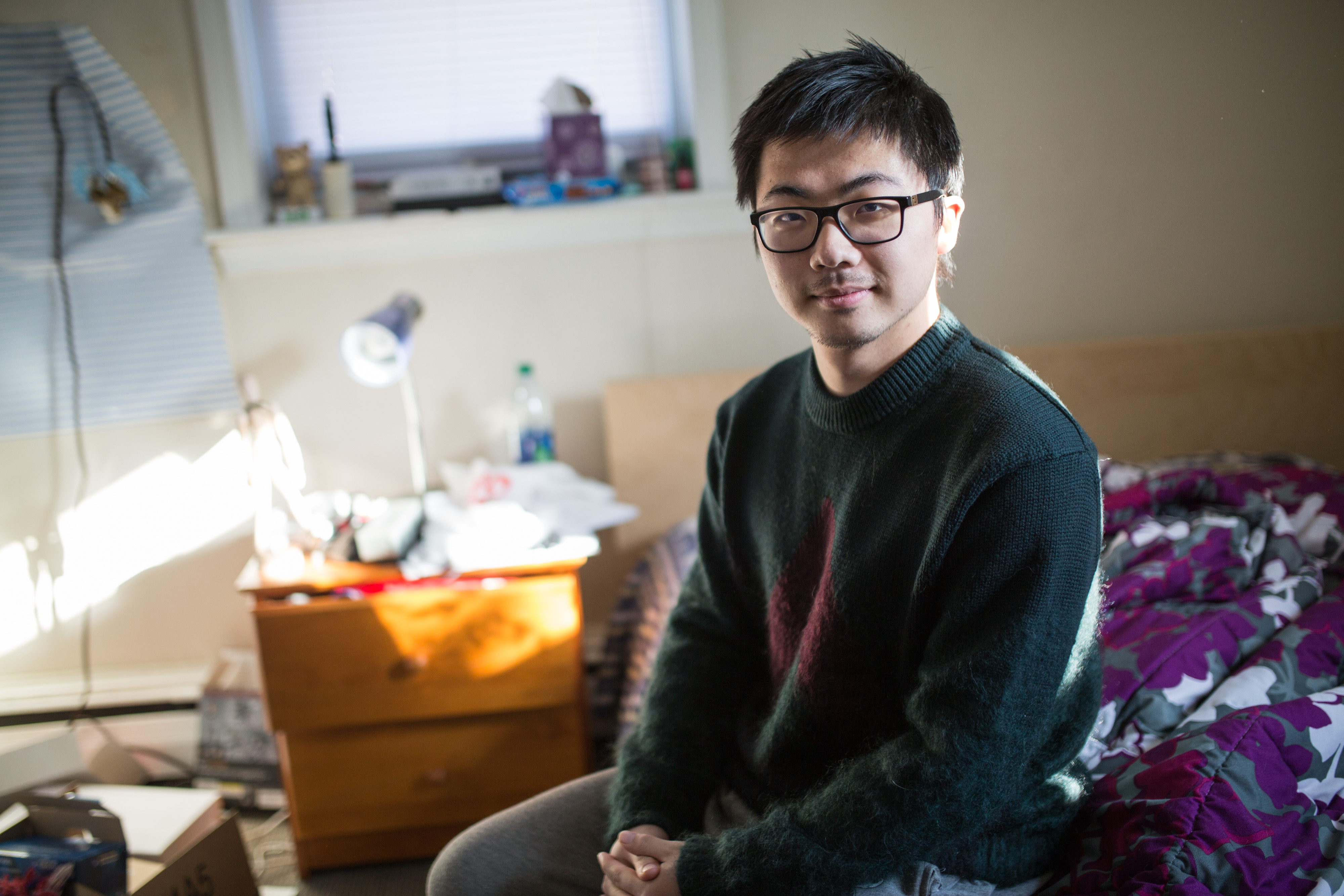 Nigel Xiao came to Boston University from Jiangsu province.