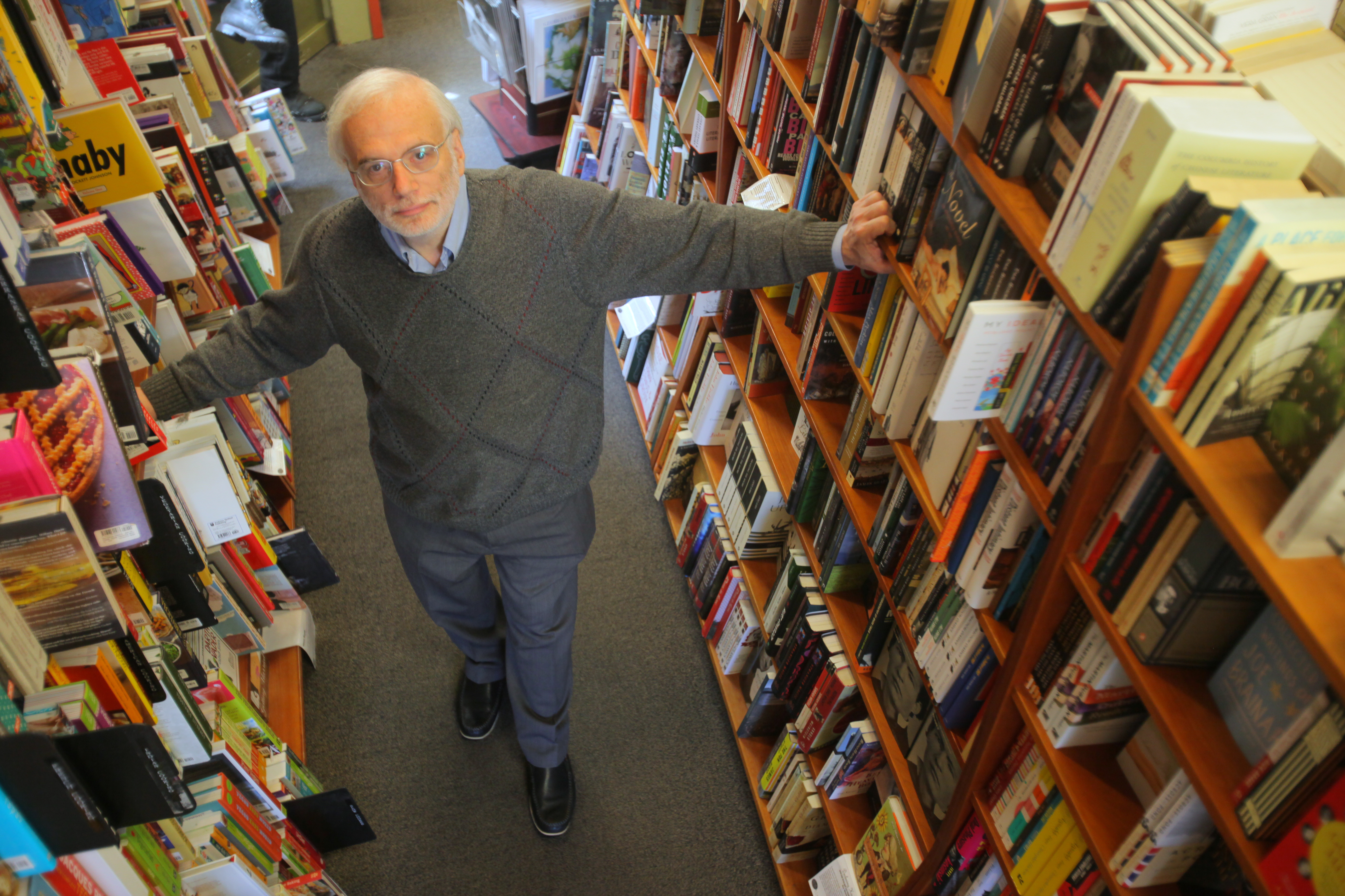 Jeff Mayersohn, a retired tech executive, bought the Harvard Book Store in Cambridge with his wife in 2008. He said owning a bookstore is a lot of work.