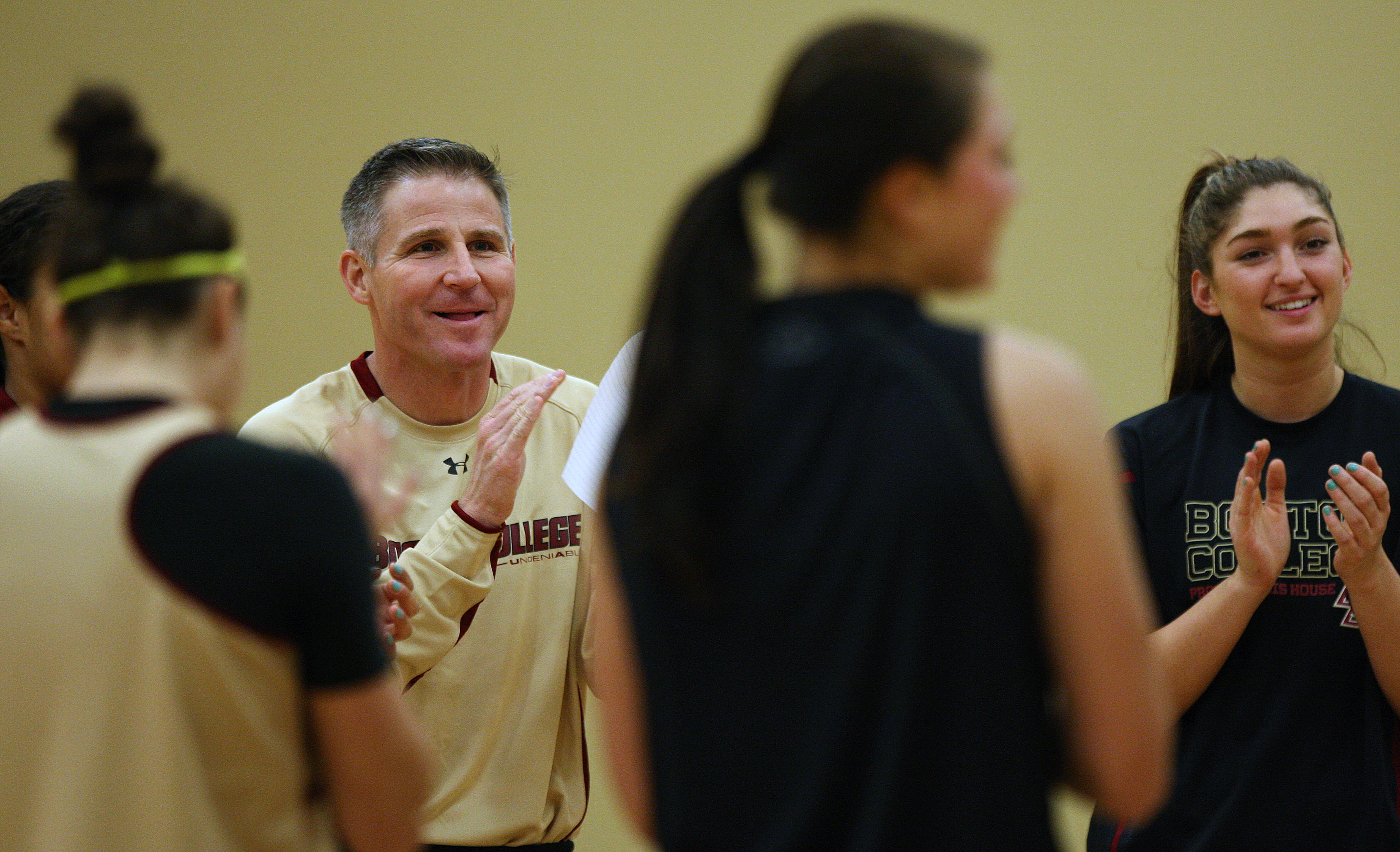 Erik Johnson is entering his first season as the women’s basketball coach at BC. .