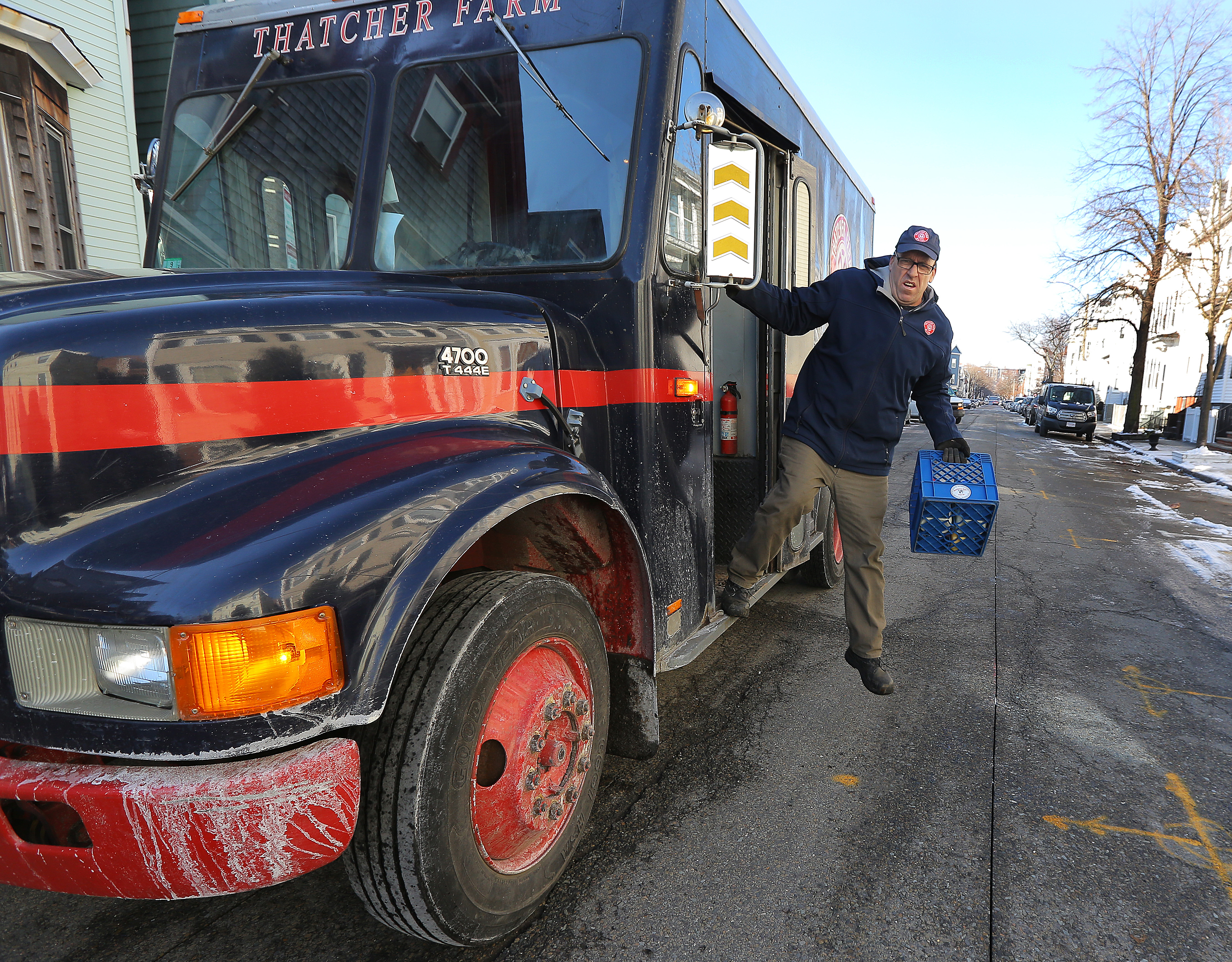 Roger Barsamian stepped out of his truck during a delivery.