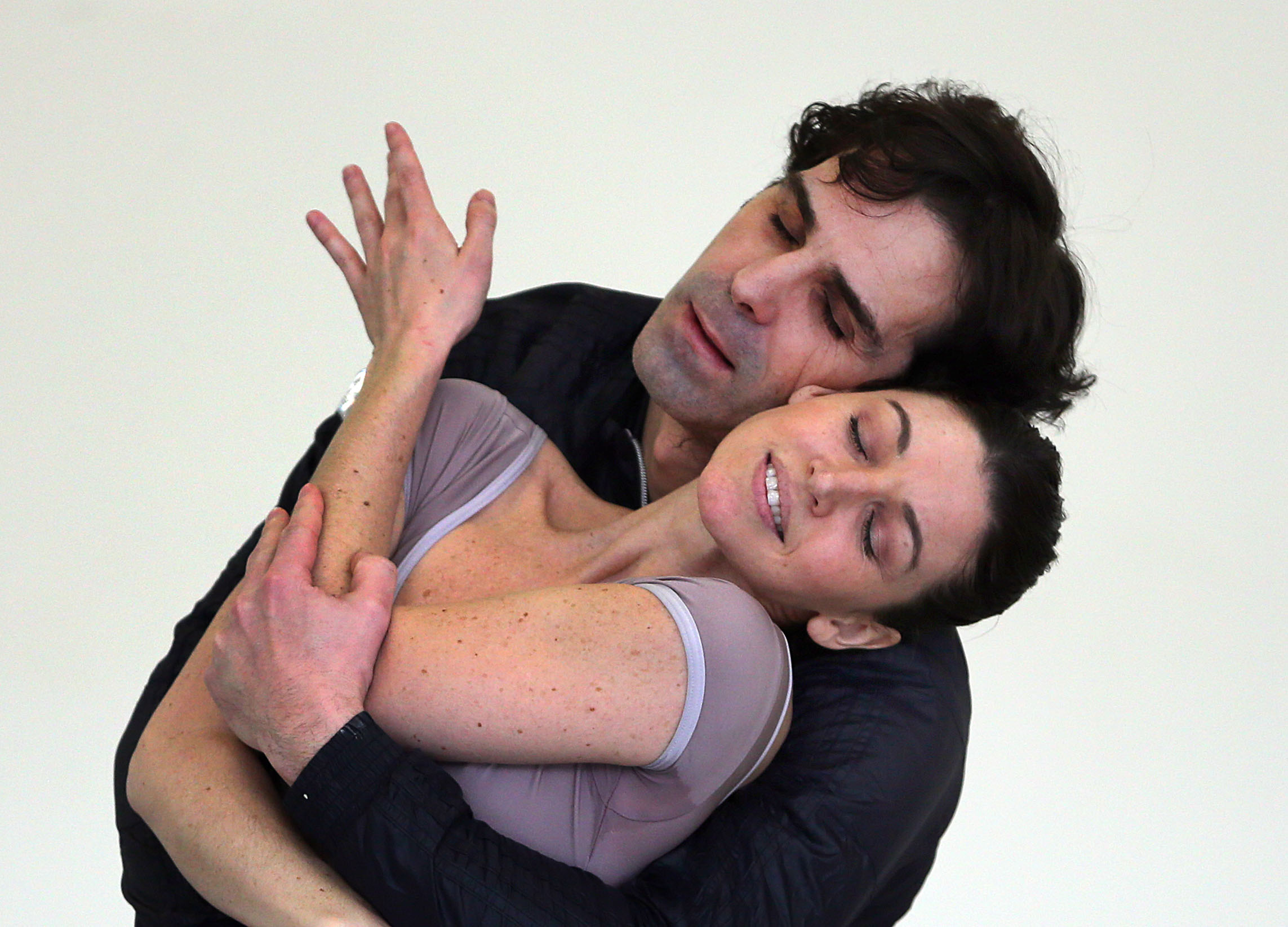 Yury Yanowsky rehearsed with his wife, Boston Ballet principal dancer Kathleen Breen Combes.