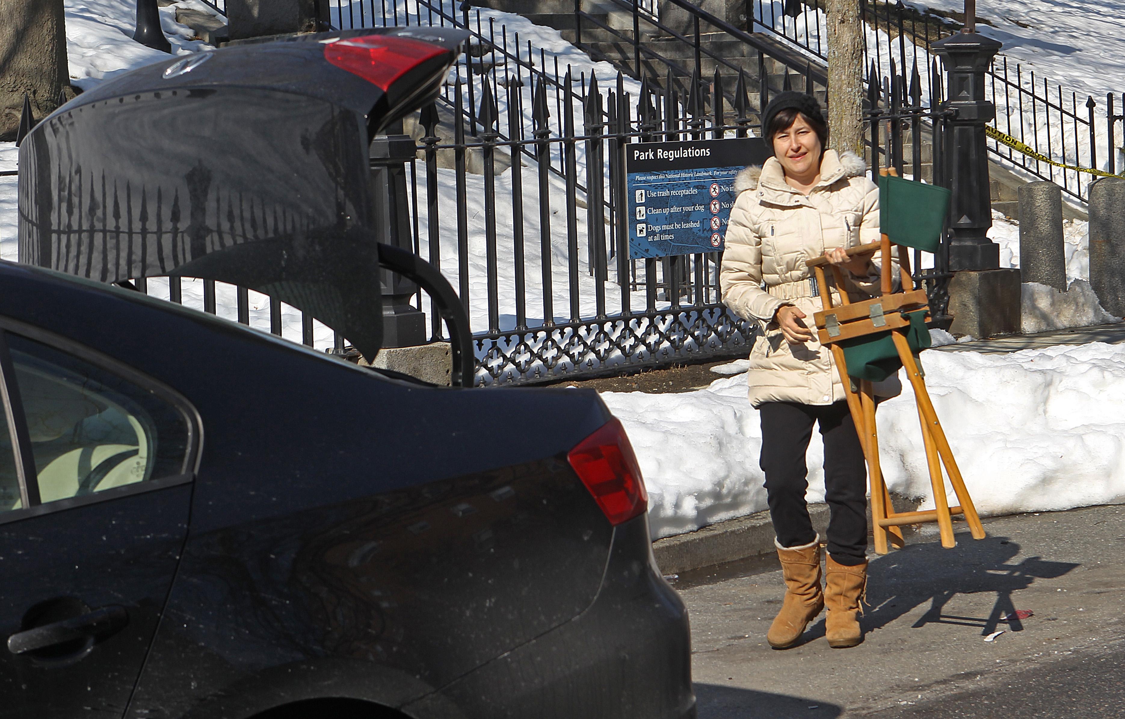 Jean Chapman removed her space holder in Charlestown.