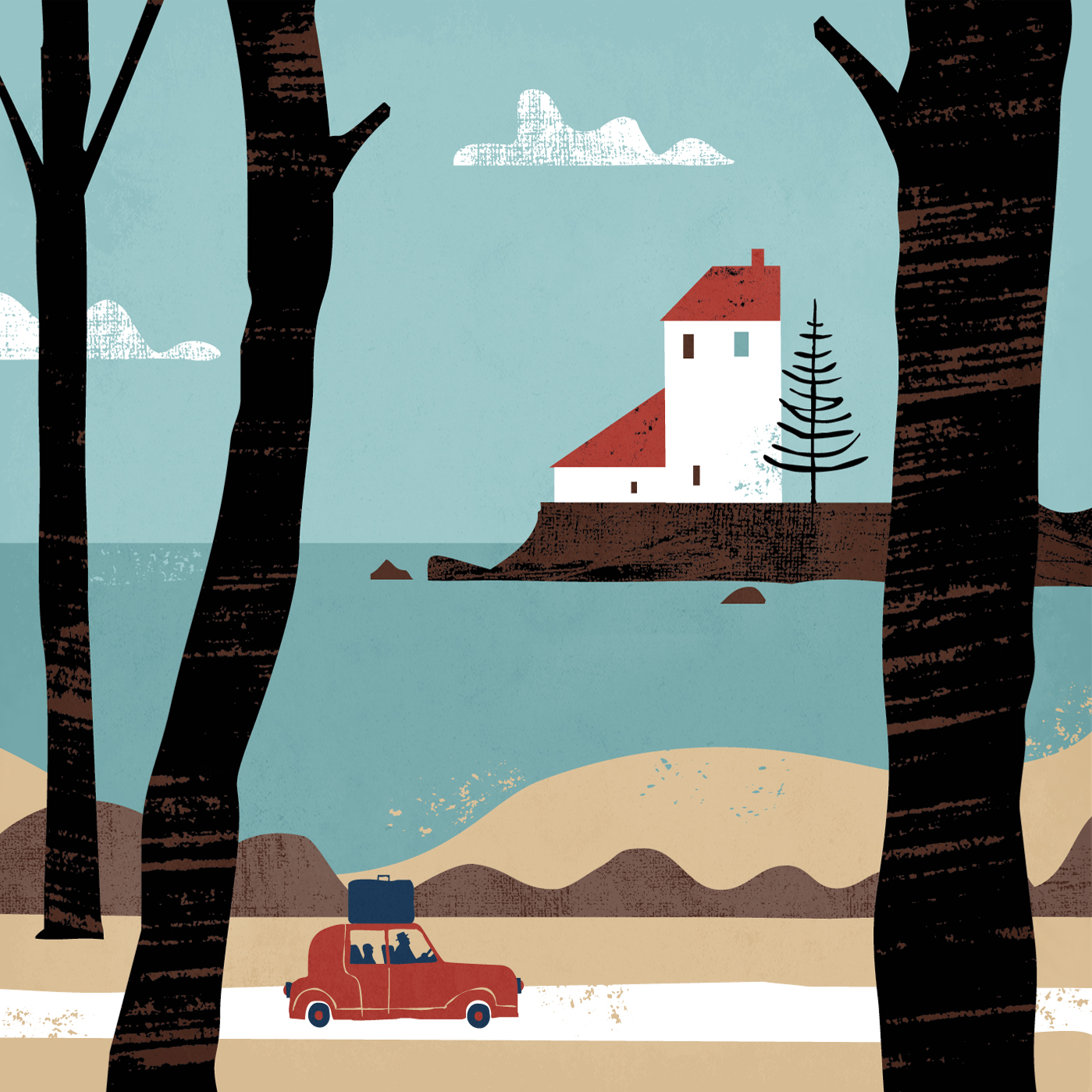 Take the scenic route.
