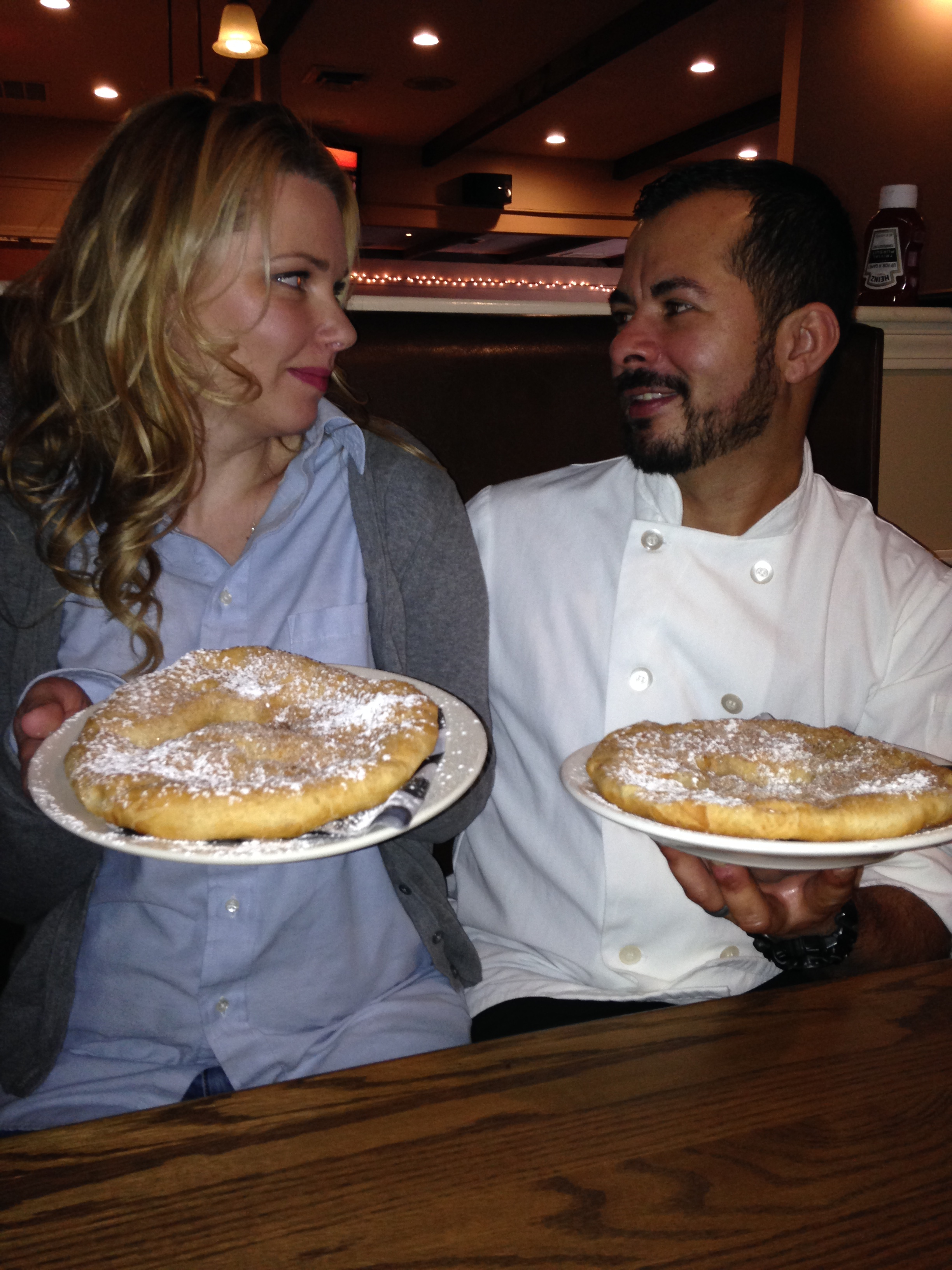 Jennifer and Alex Lima <span channel="!BostonGlobe/SO1_REG-01">of Novatos in Norfolk </span>show off their fund-raising “Doughboys.”