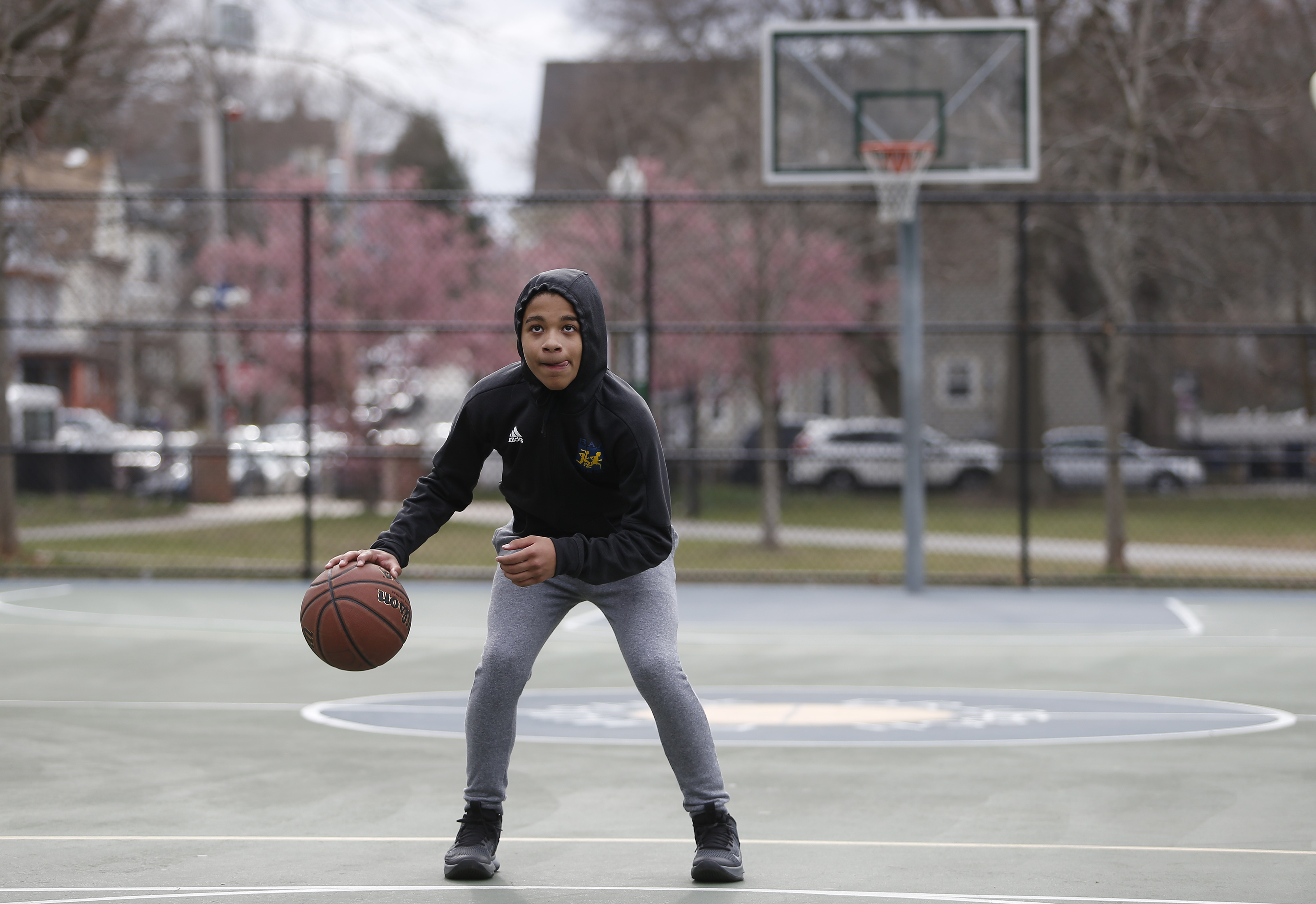 Jessy Feliz was at the basketball court where he comes to practice drills to improve his left hand coordination each day as he waits for the coronavirus or COVID-19 pandemic to end.